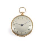 Taschenuhr: Rotgoldene Lepine im sehr guten Zustand, ca. 1840