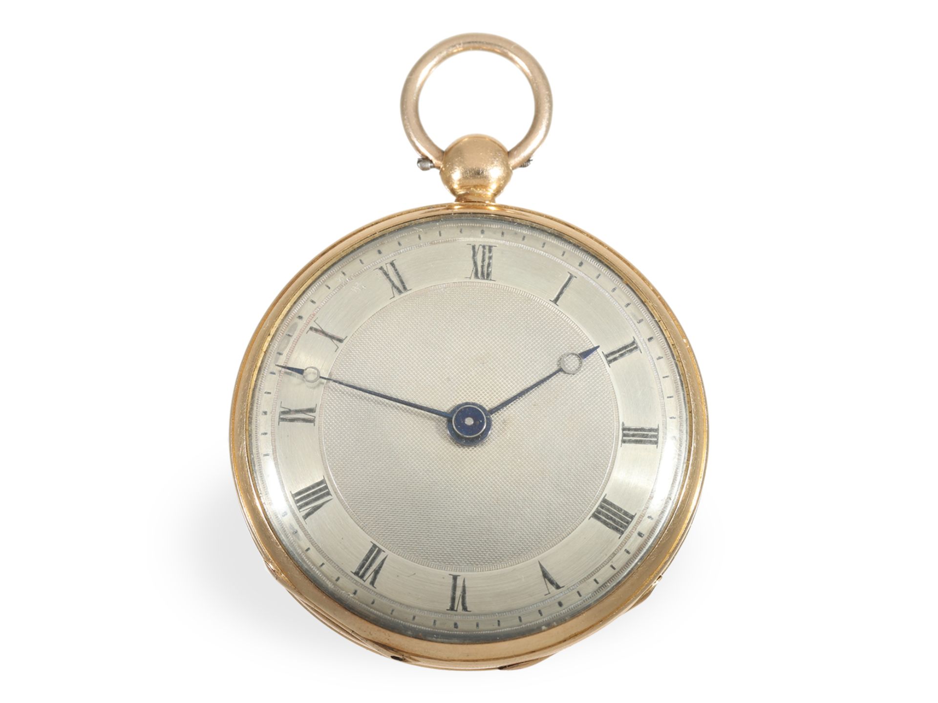 Taschenuhr: Rotgoldene Lepine im sehr guten Zustand, ca. 1840