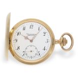 Hochfeine Goldsavonnette mit Chronometerhemmung, Taschenuhr "Chronometre Geneve", ca.1900