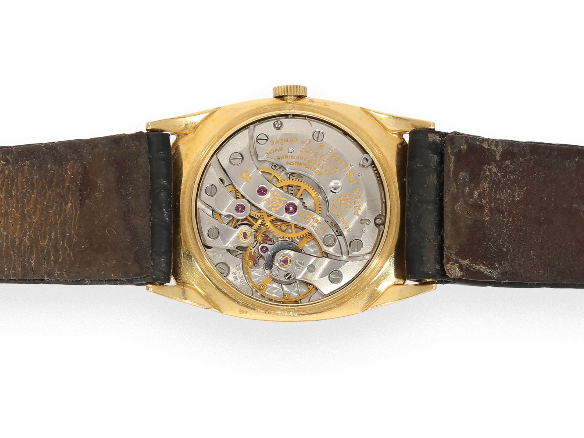 Armbanduhr: hochfeine vintage Herrenuhr, Patek Philippe Ellipse d'Or Ref. 3546, 70er-Jahre - Bild 6 aus 6