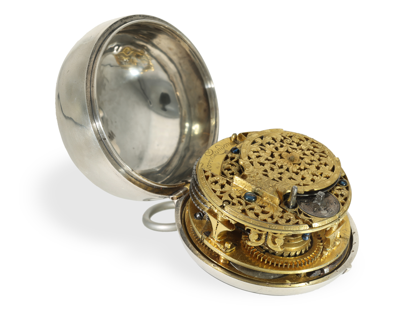 Pocket watch: important, highly complicated single-hand astronomical verge watch with 8 astronomical - Image 3 of 10