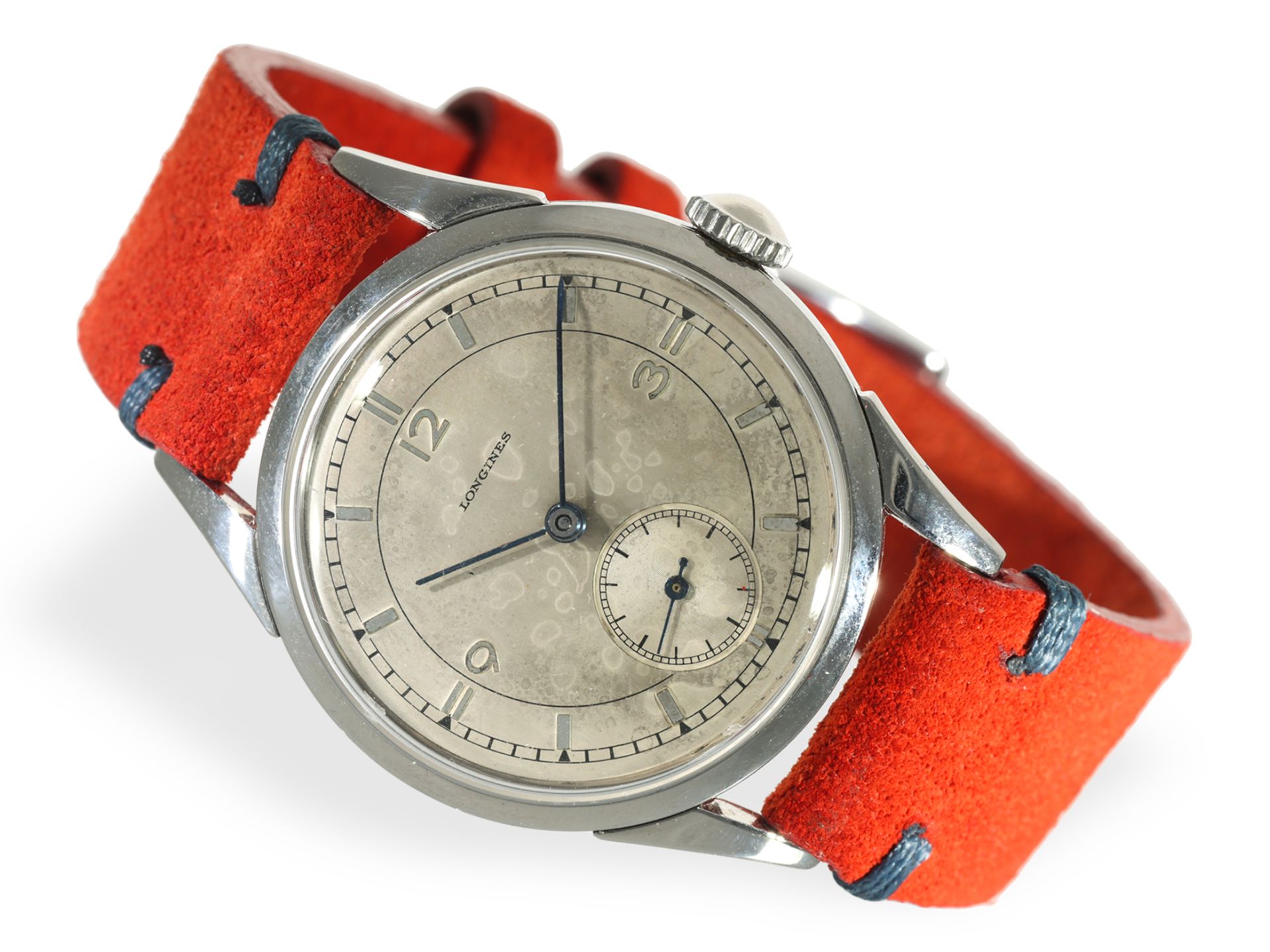 Wristwatch: Longines from 1956, rare reference 6666, with extract from the archives