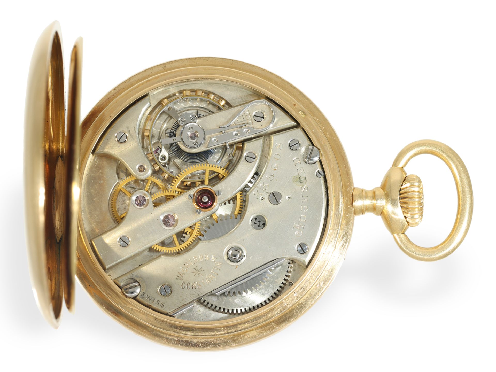 Taschenuhr: feines Genfer Ankerchronometer von Vacheron & Constantin, ca.1910 - Bild 3 aus 7