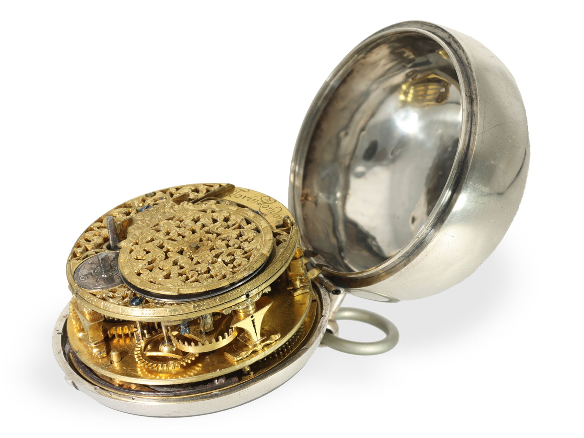 Pocket watch: important, highly complicated single-hand astronomical verge watch with 8 astronomical - Image 4 of 10