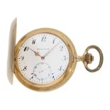 Taschenuhr: schweres und außergewöhnlich großes Schweizer Taschenchronometer mit Chronometerhemmung,