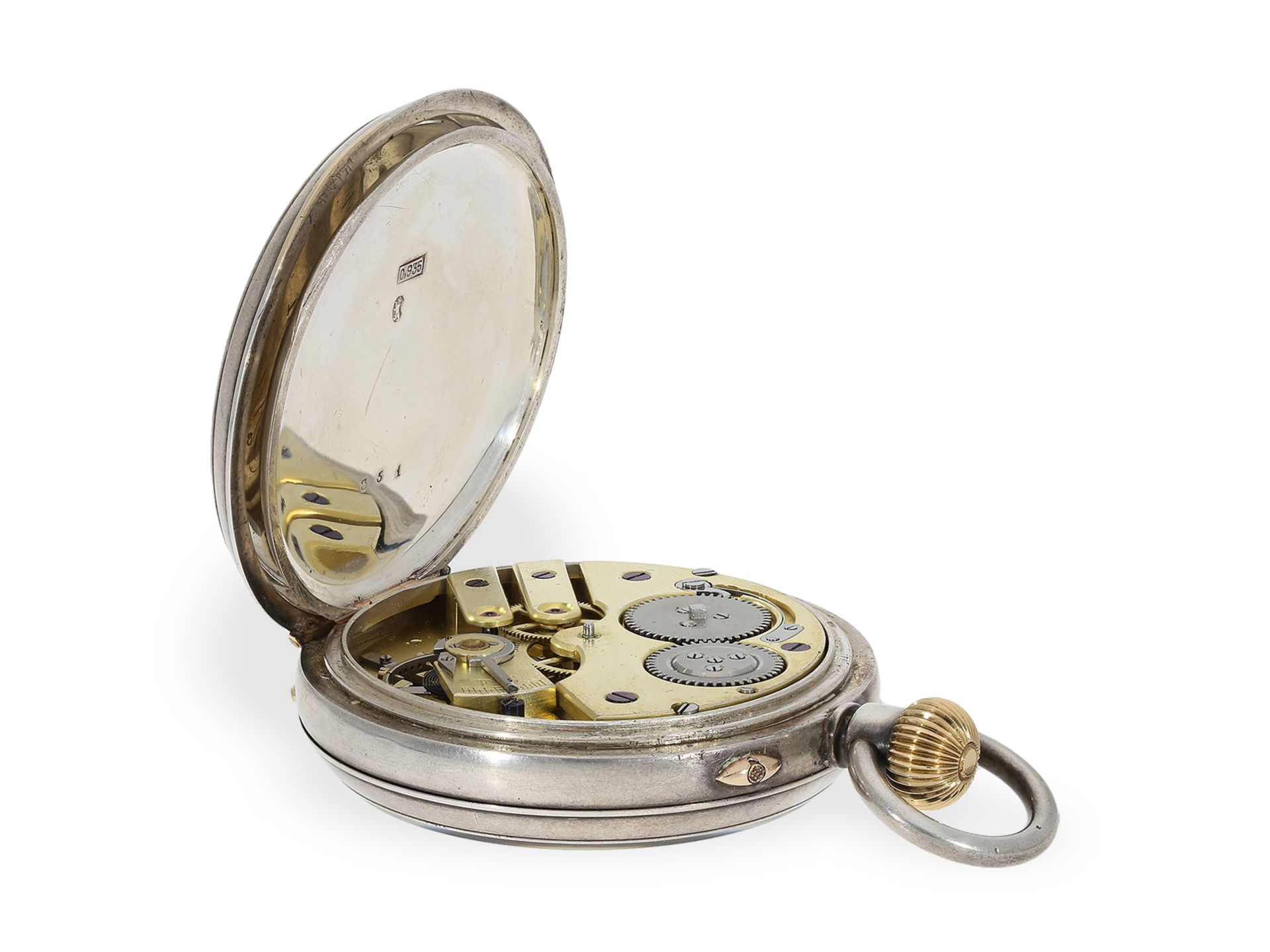 Pocket Watch: very fine pocket chronometer August Ericsson No.351, ca. 1890 - Image 4 of 6