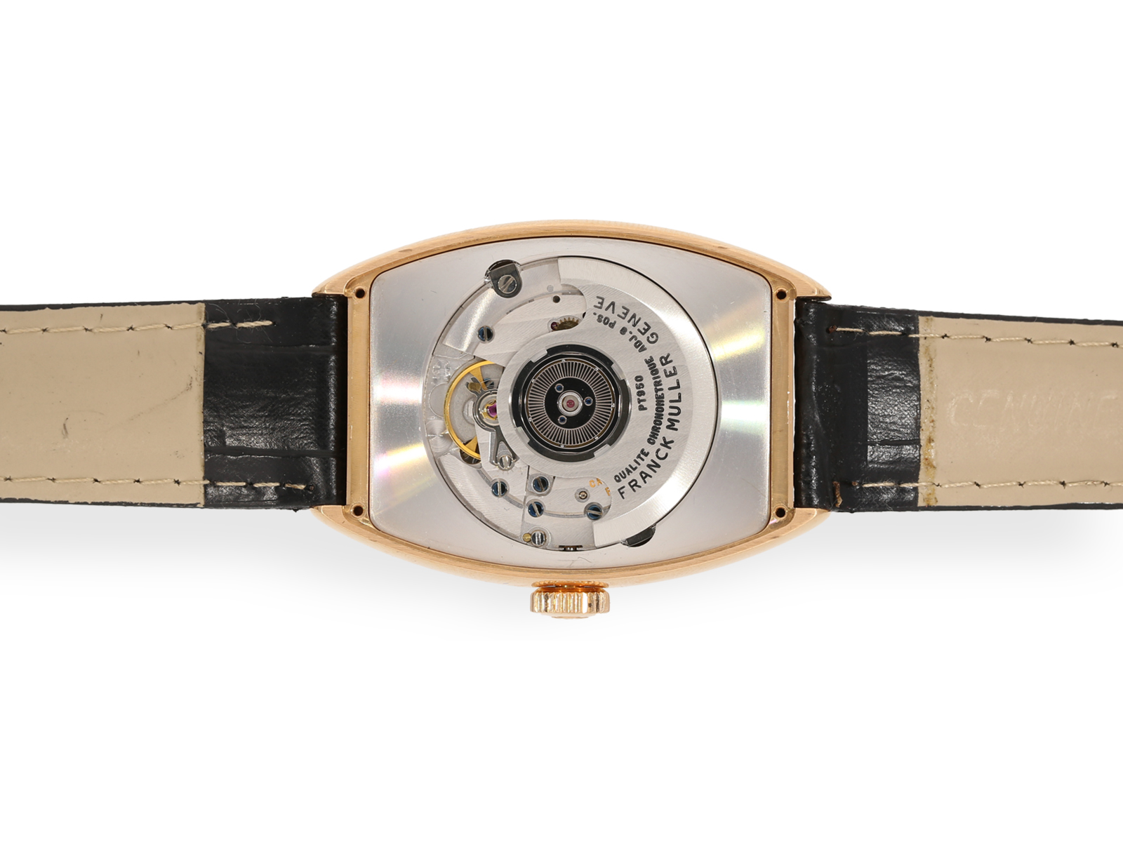 Armbanduhr: Äußerst seltenes Chronometer, Franck Muller Cloisonne "Americas" GMT Ref. 5850 WW, 18K R - Bild 8 aus 9