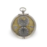 Important astronomical pocket watch/coach clock, Pierre Caillatte Heidelberg, ca. 1640/1700