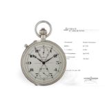 Taschenuhr: extrem rares Beobachtungschronometer mit Schleppzeigerchronograph, Ulysse Nardin 24''CCR