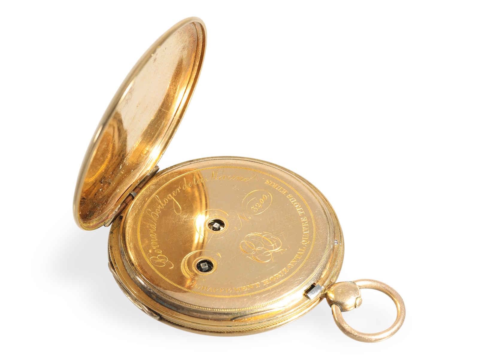 Pocket watch: very thin lepine, royal watchmaker Bernard, ca. 1830 - Image 4 of 5