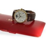 Wristwatch: vintage Baume Mercier Geneve, chronograph with moon phase, original box