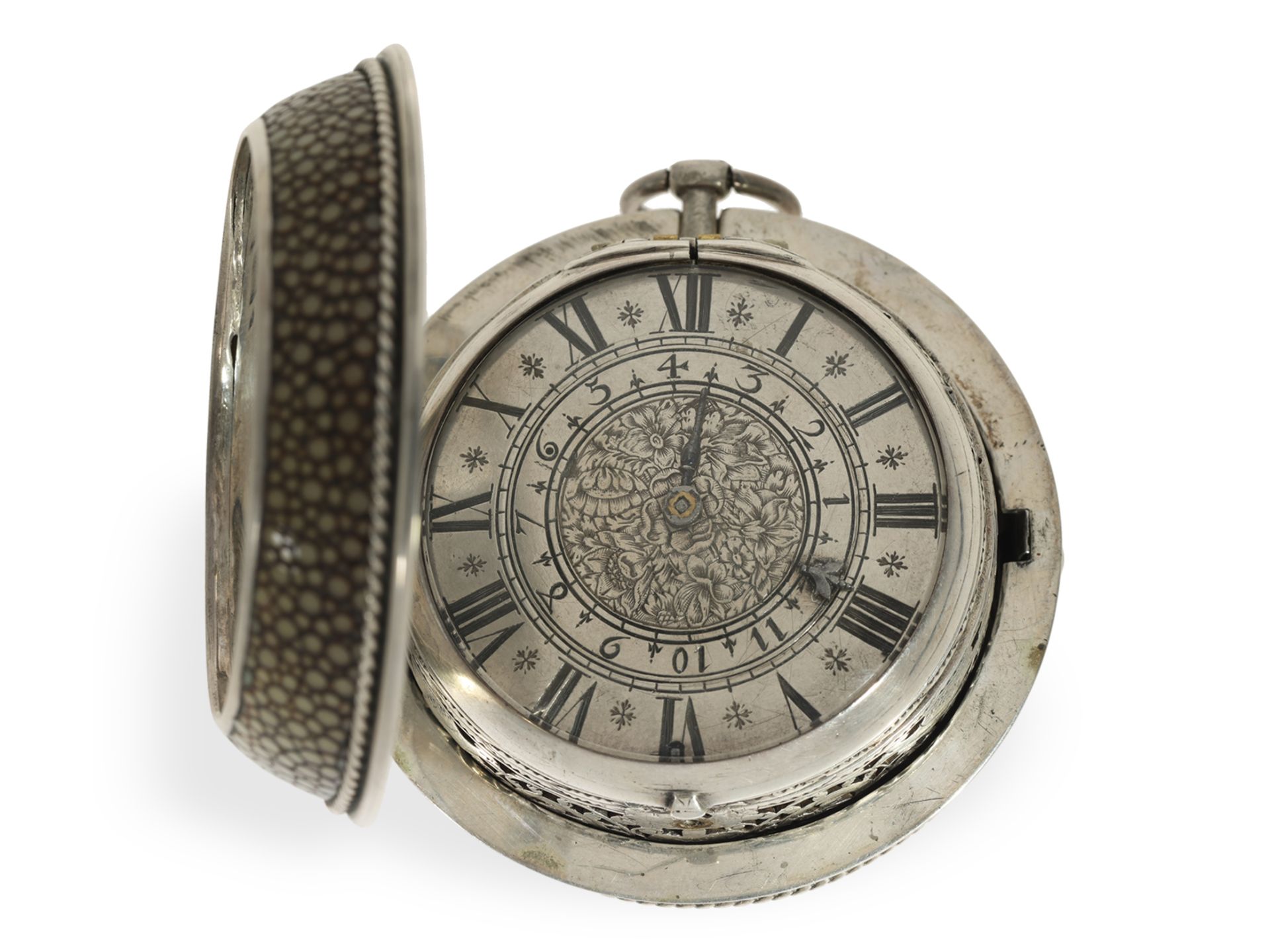 Pocket watch: early single-hand oignon with alarm, Jean Hubert Rouen, ca. 1680 - Image 2 of 12