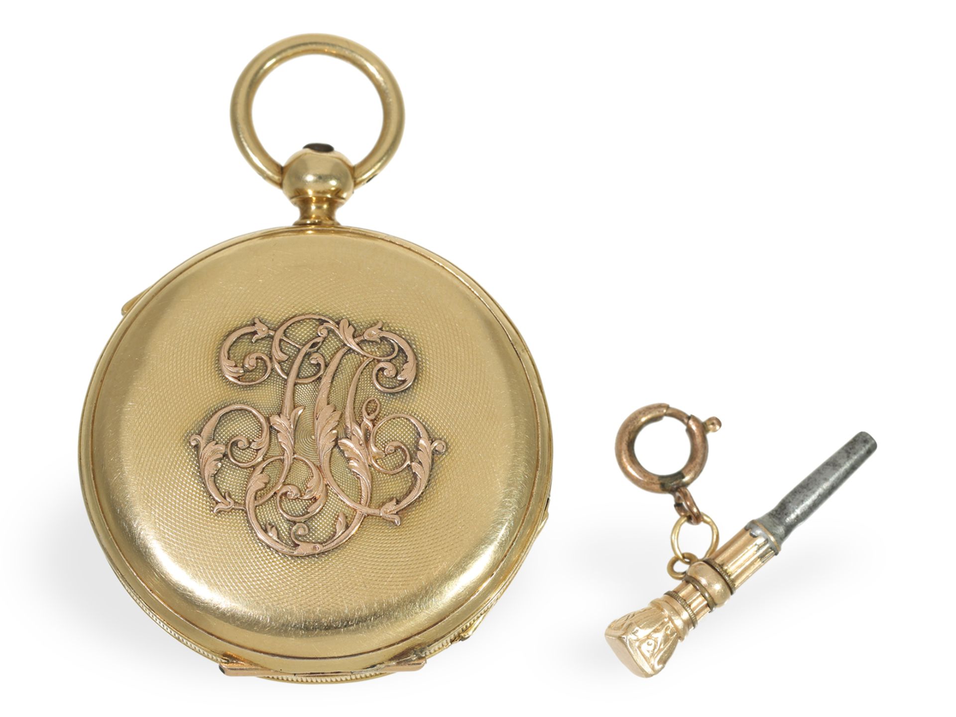 Taschenuhr: sehr seltene Damentaschenuhr mit Repetition, Jeannot Droz a Besancon ca. 1850 - Bild 2 aus 7