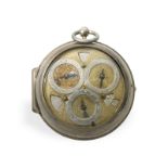 Pocket watch: important, highly complicated single-hand astronomical verge watch with 8 astronomical