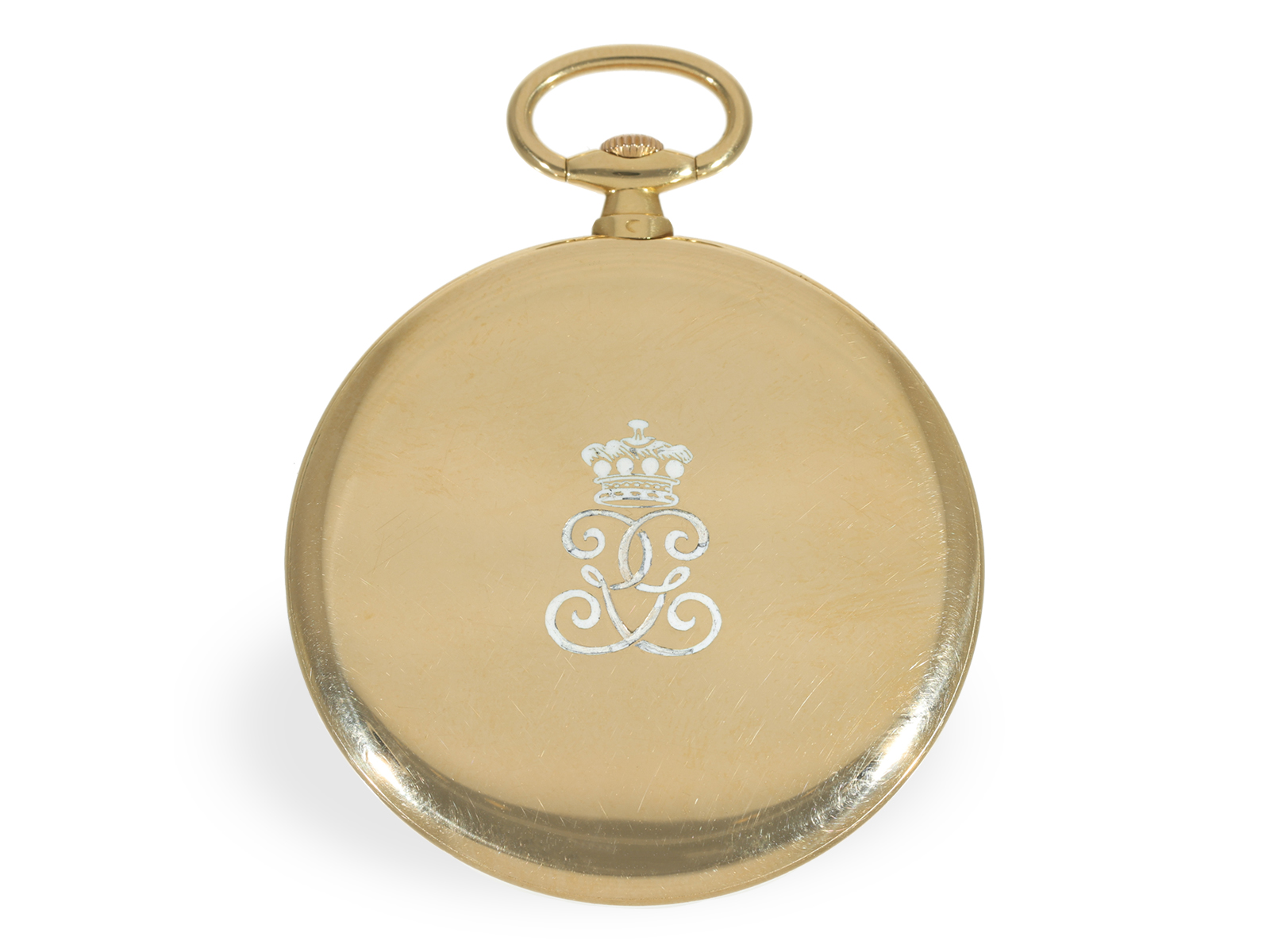 Pocket watch: historically important Cartier "Couteau Ultra Thin" gold/enamel, former aristocratic p - Image 2 of 7