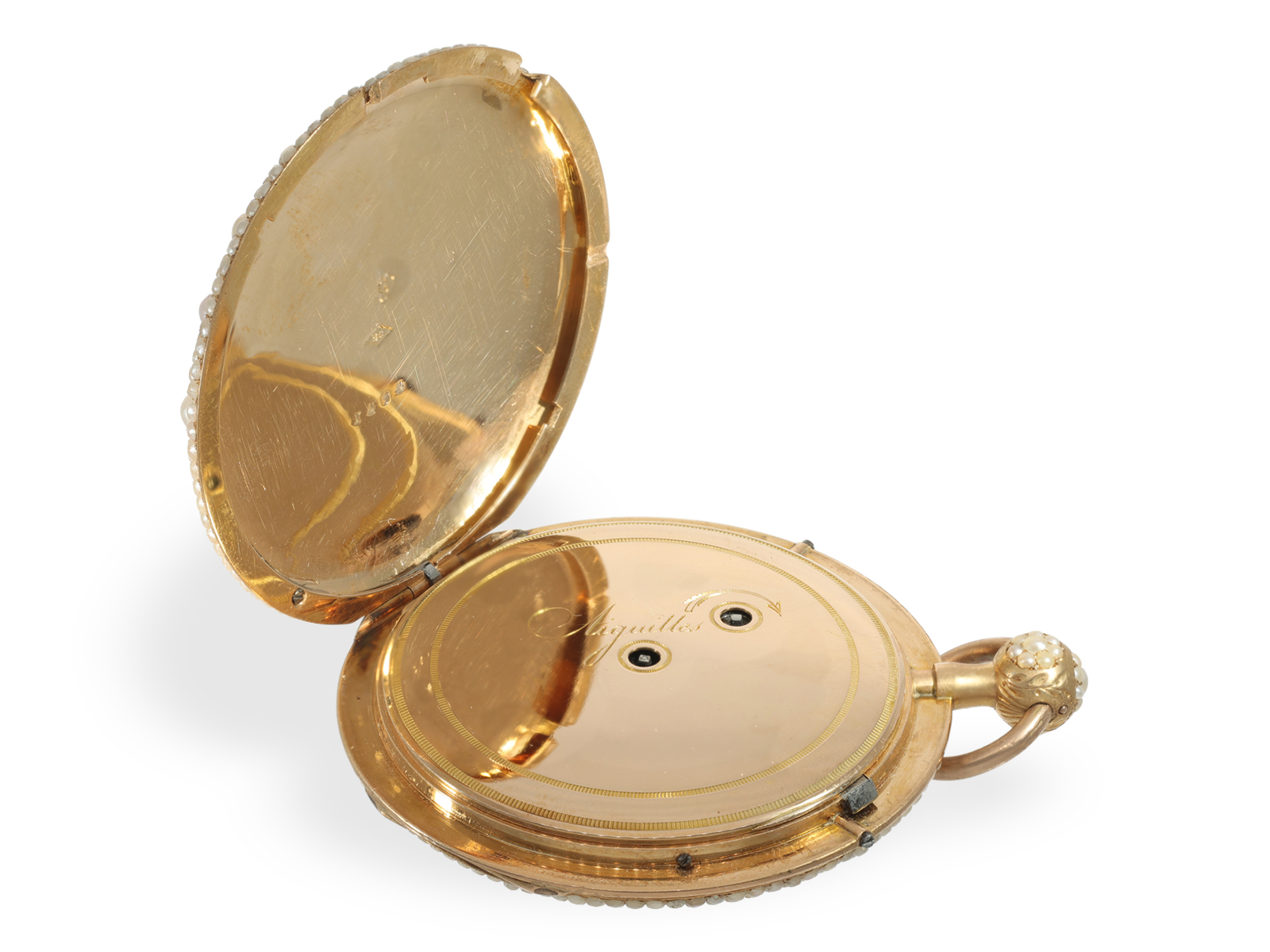 Important, museum-quality pocket watch with Oriental pearl setting and repeater, probably Bautte & M - Image 7 of 10