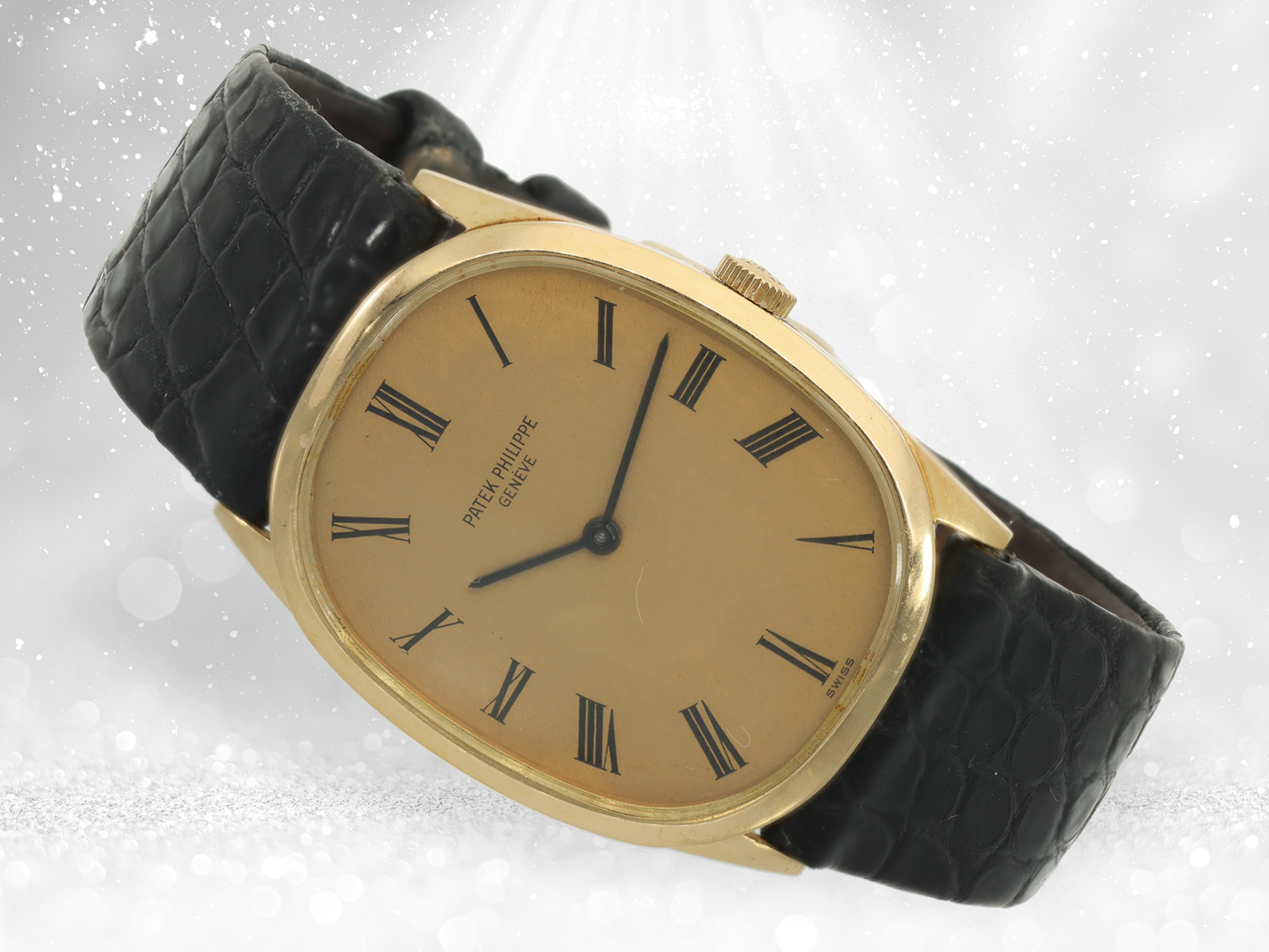 Wristwatch: very fine vintage man's watch, Patek Philippe Ellipse d'Or Ref. 3546, 1970s - Image 2 of 6