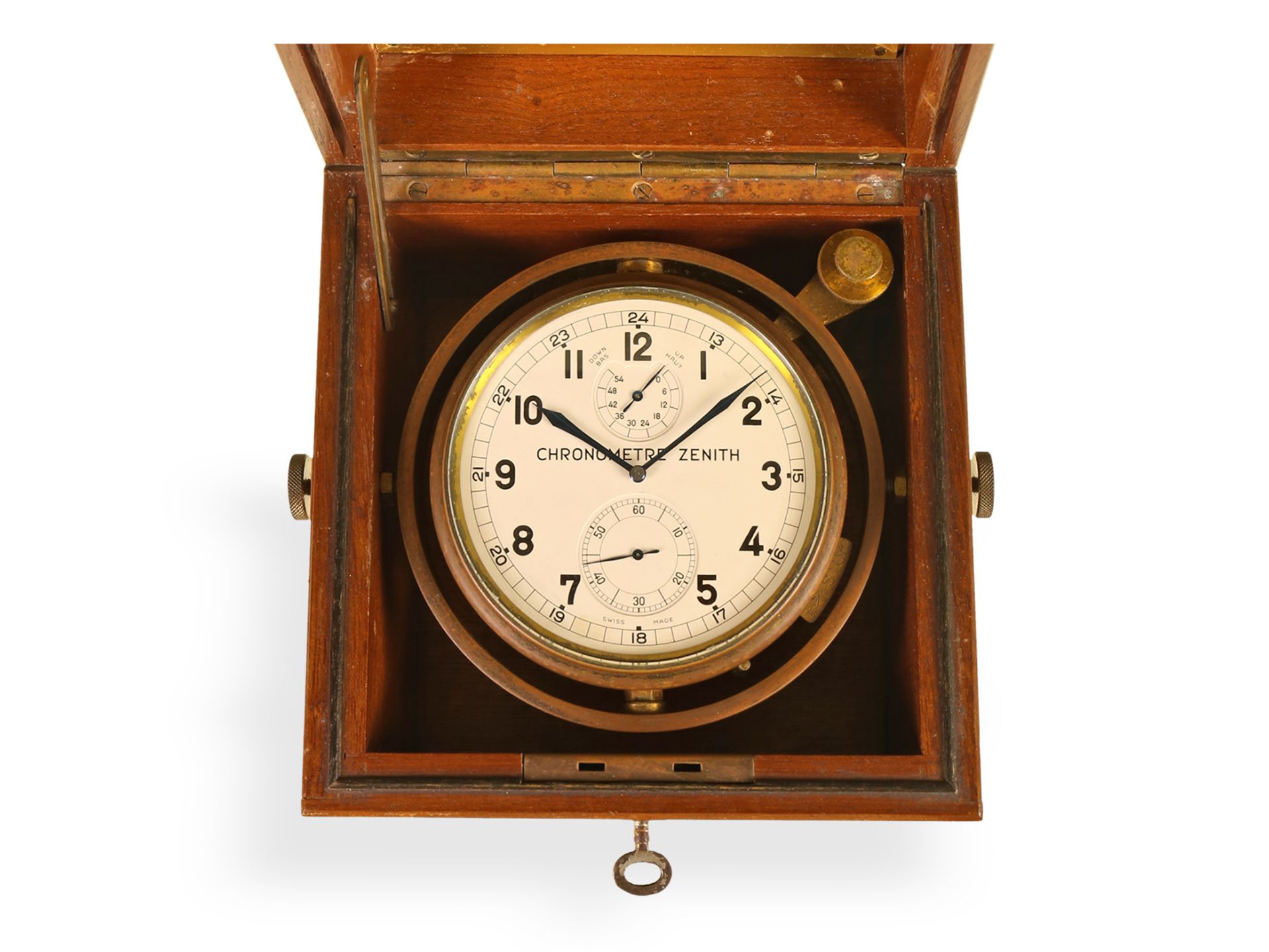 Hervorragend erhaltenes Zenith Marinechronometer, 30er Jahre - Bild 2 aus 7