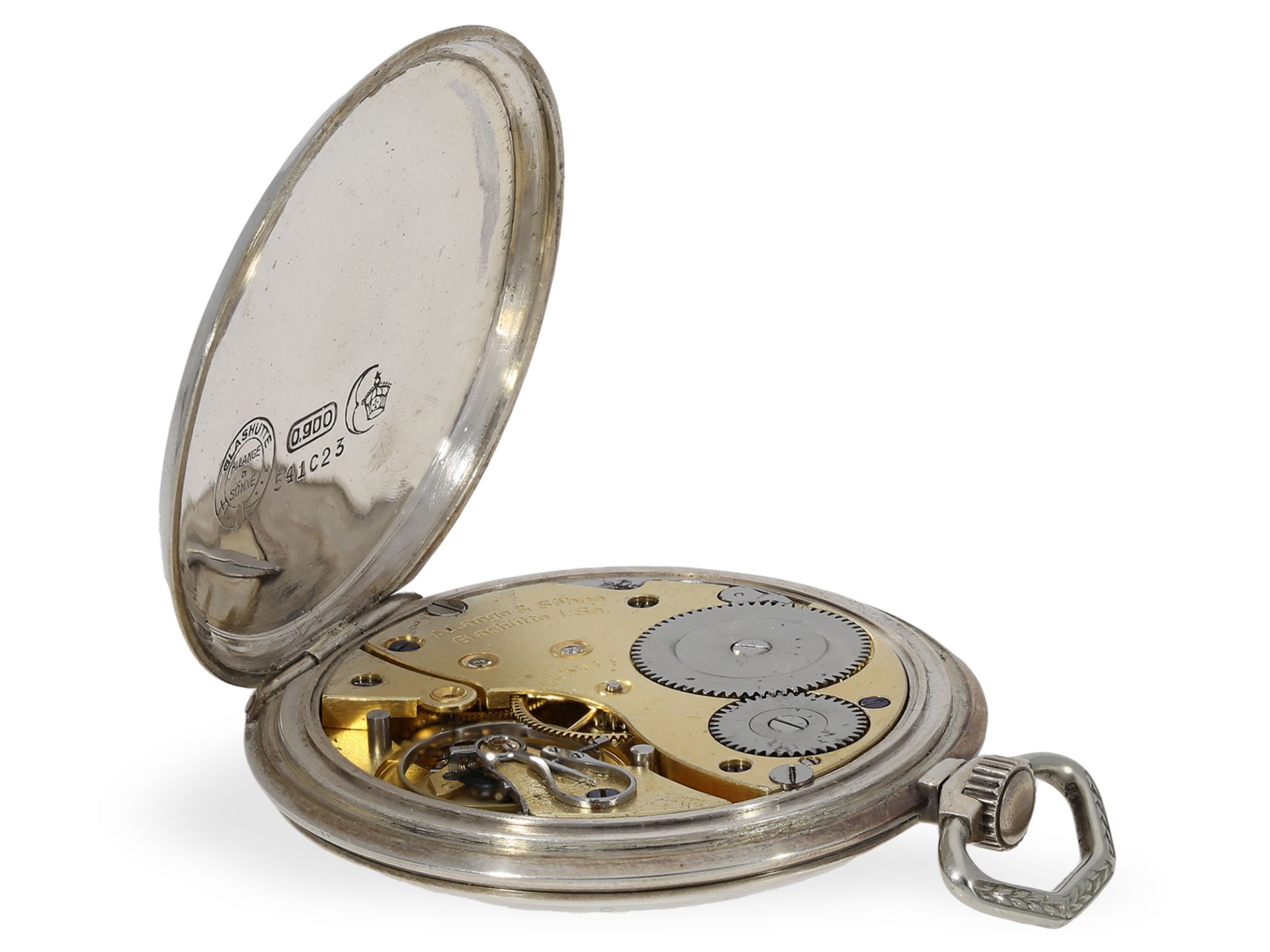 Pocket watch: A. Lange & Söhne Glashütte dress watch with original box and papers - Image 3 of 6