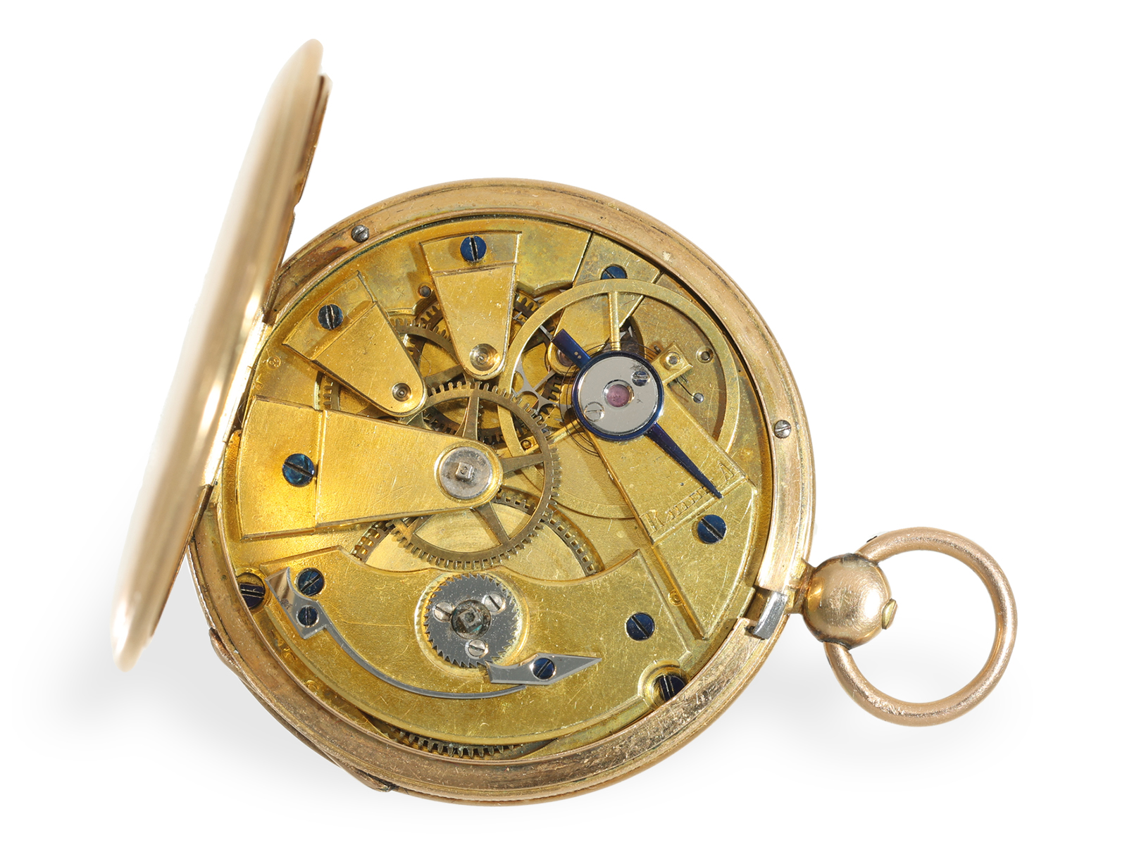 Taschenuhr: sehr feine flache Lepine, königlicher Uhrmacher Bernard, ca. 1830 - Bild 2 aus 5