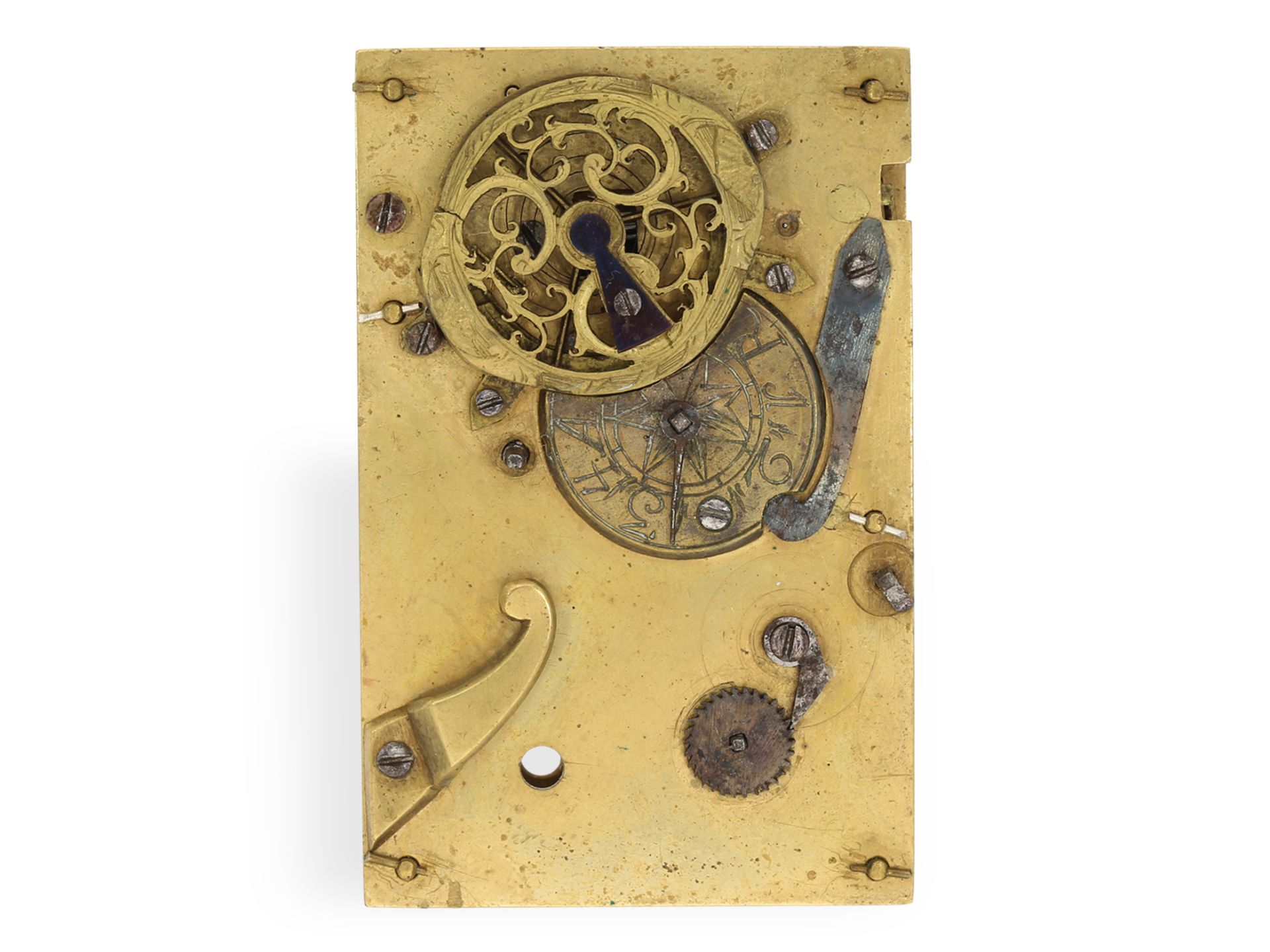 Pocket watch: extremely rare verge watch in book form, signed Steiger, probably from southern German - Image 7 of 7