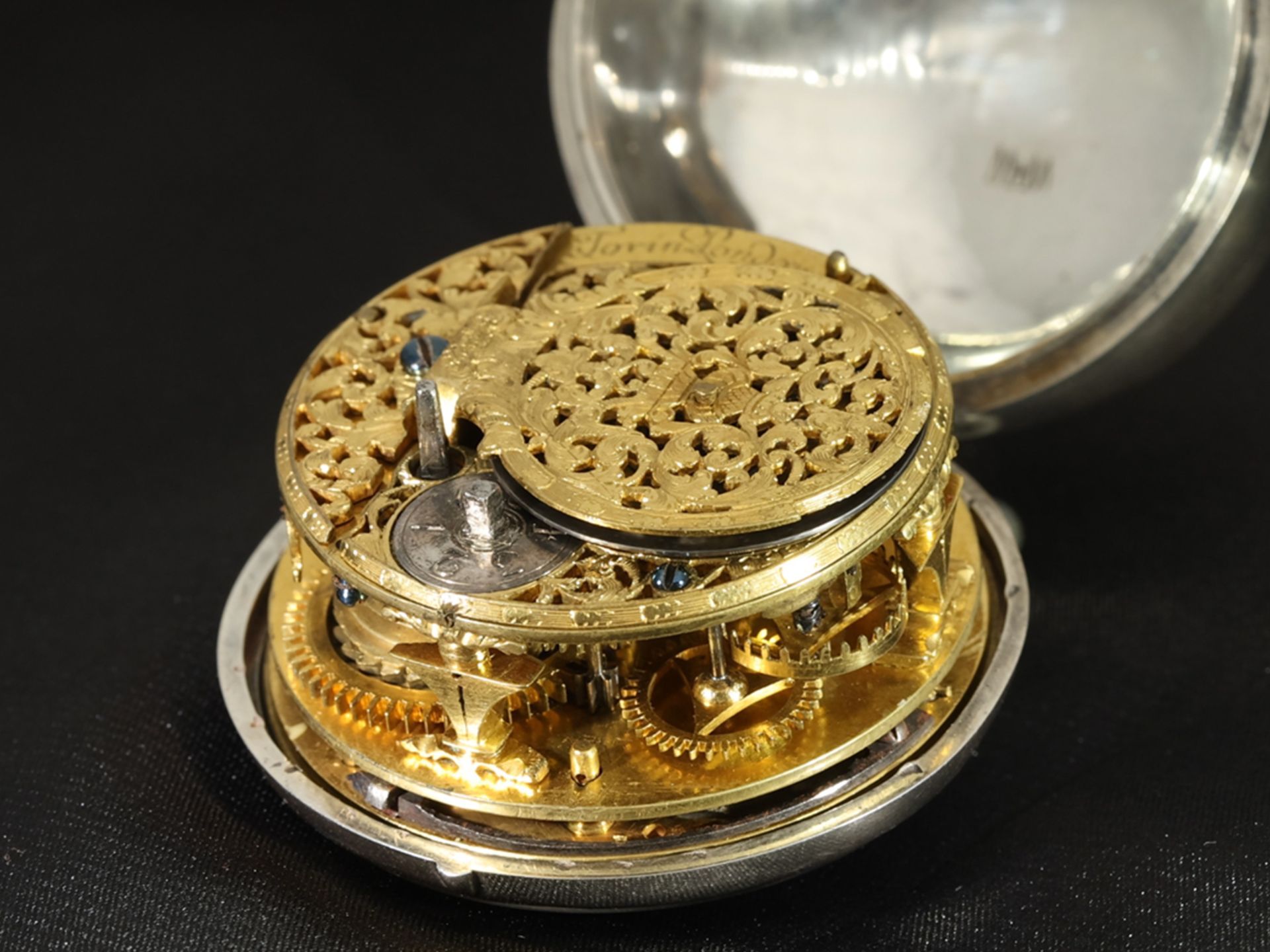 Pocket watch: important, highly complicated single-hand astronomical verge watch with 8 astronomical - Image 10 of 10