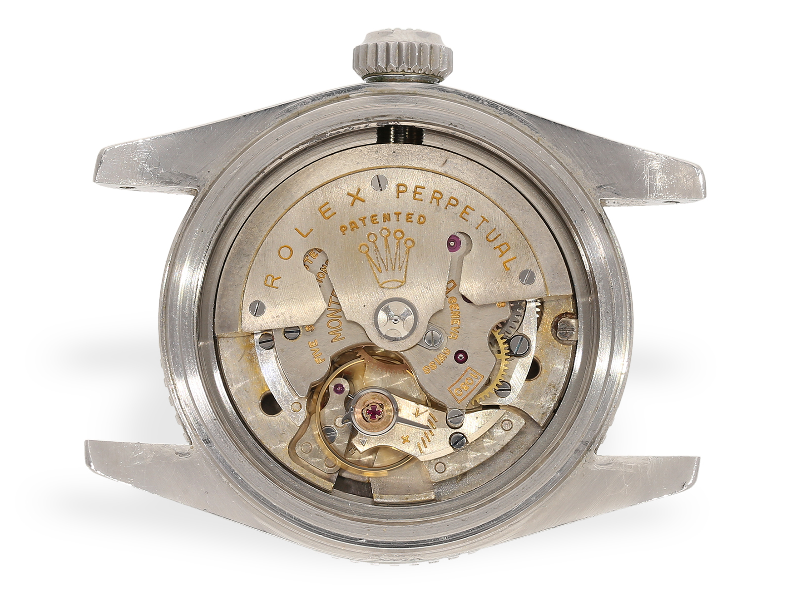 Wristwatch: extremely rare Rolex Submariner Ref. 6538 Big Crown-Four Liner, ca. 1958 - Image 4 of 9