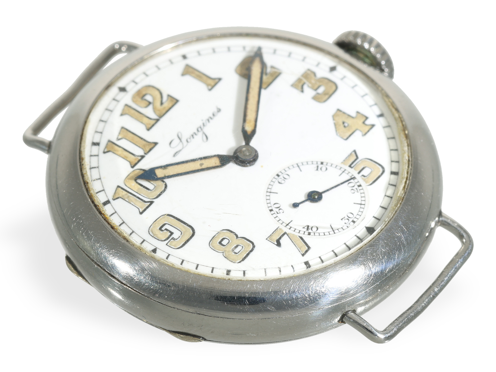 Wristwatch: early military Longines type "Officier" from 1921, with extract from the archives - Image 2 of 5