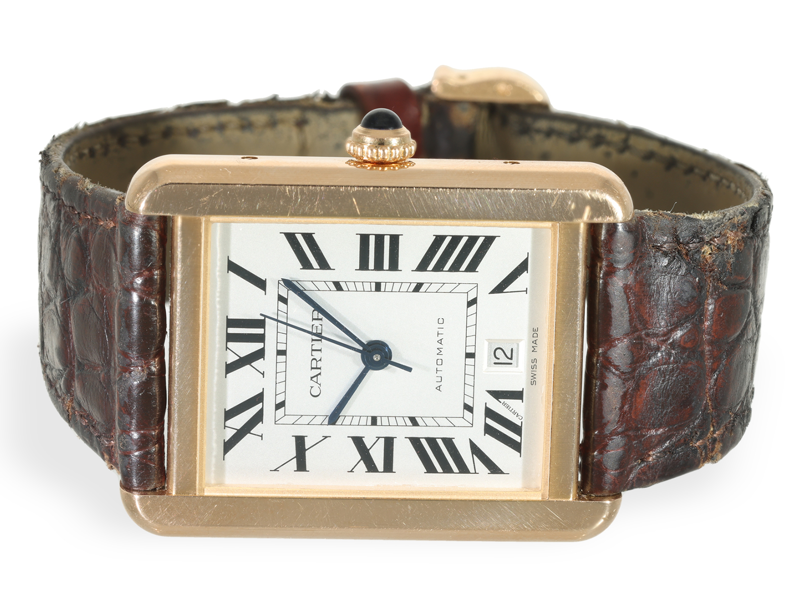 Wristwatch: wanted, large Cartier, "Cartier Tank Solo Automatic XL" Ref. 3514 - Image 2 of 7