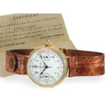 Wristwatch: rarity, one of the first Ulysse Nardin chronographs from around 1920, with original box 