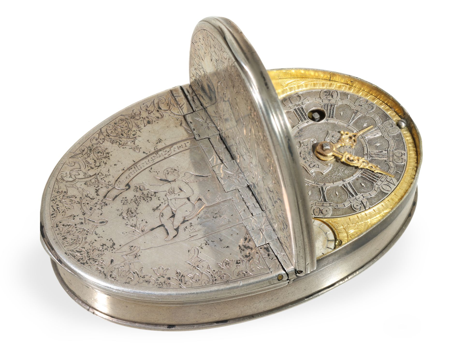 Box with integrated watch: snuff box with concealed watch, Schmidt in Strehlen near Dresden around 1