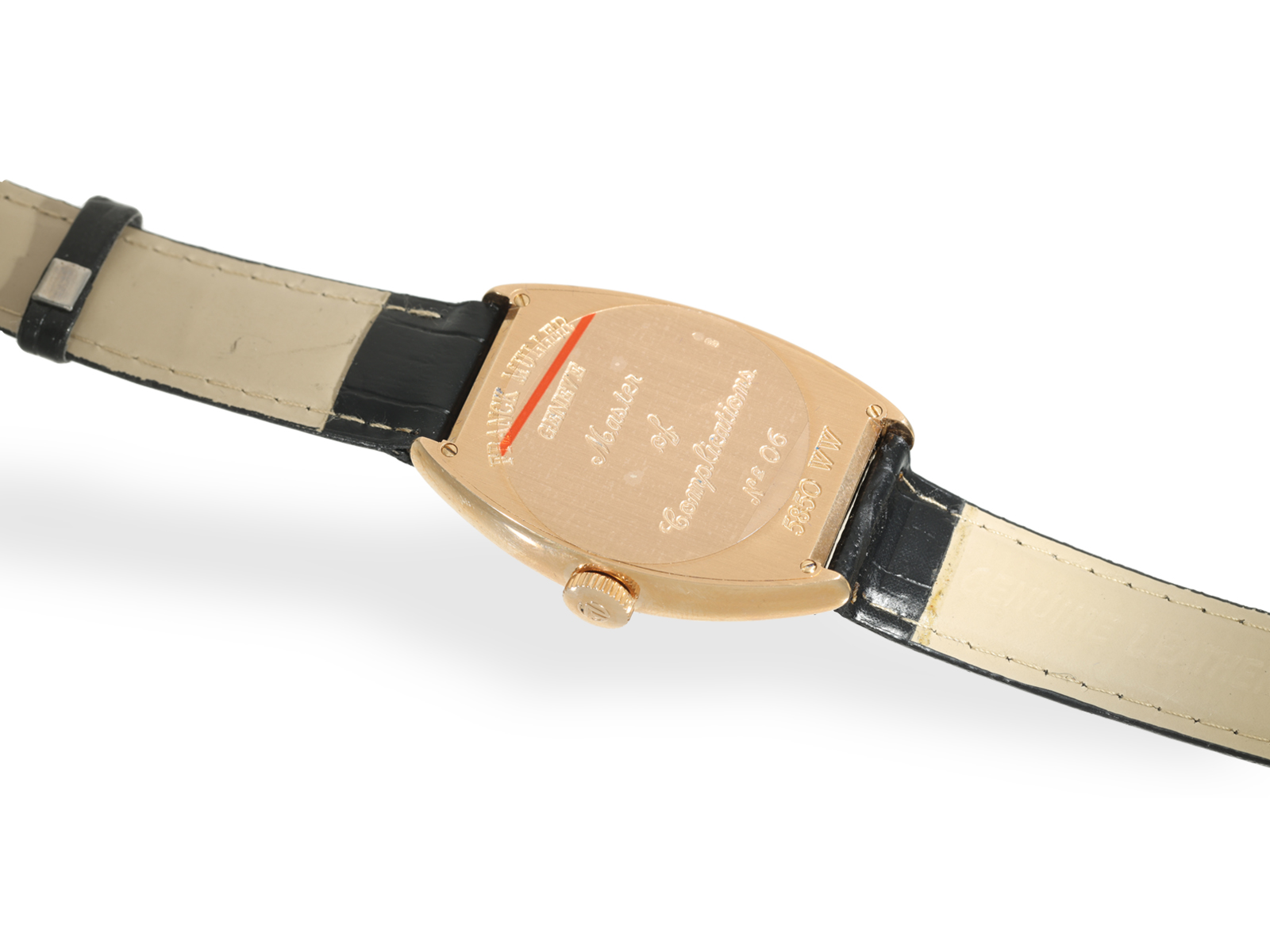 Armbanduhr: Äußerst seltenes Chronometer, Franck Muller Cloisonne "Americas" GMT Ref. 5850 WW, 18K R - Bild 5 aus 9