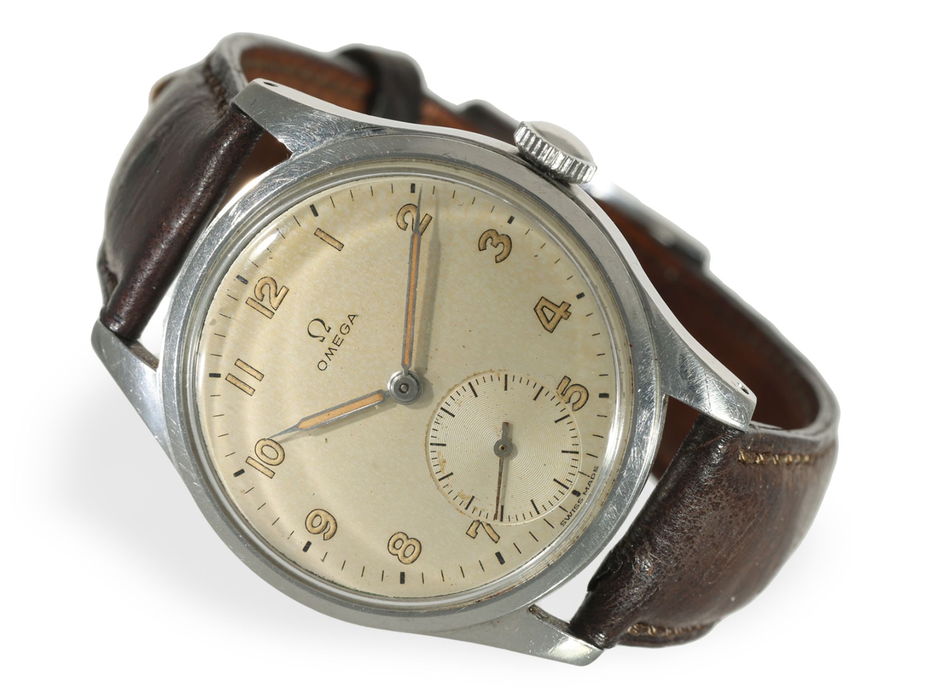 Wristwatch: rare, large Omega "Sei Tacche" Ref. 2383-6 from 1948