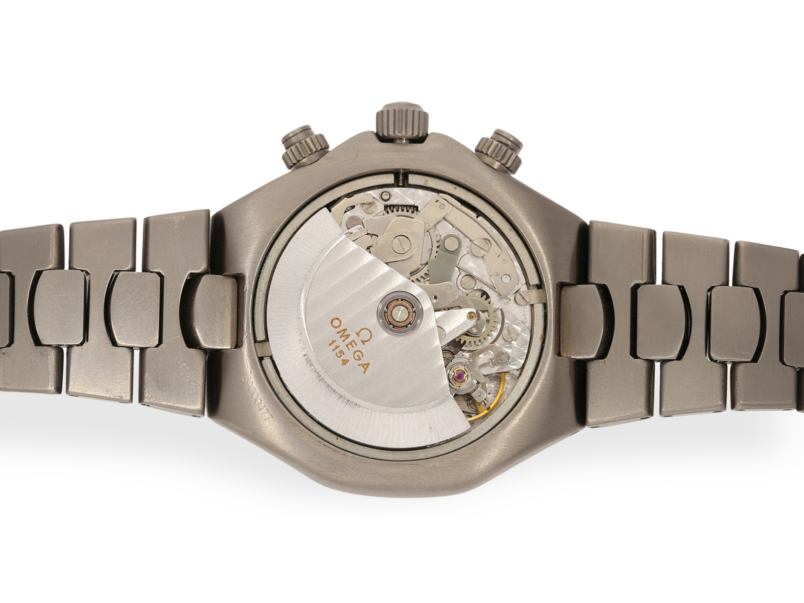 Wristwatch: rare Omega Seamaster Polaris Chronograph "Titane" Ref.3780885, from the 90s - Image 6 of 7