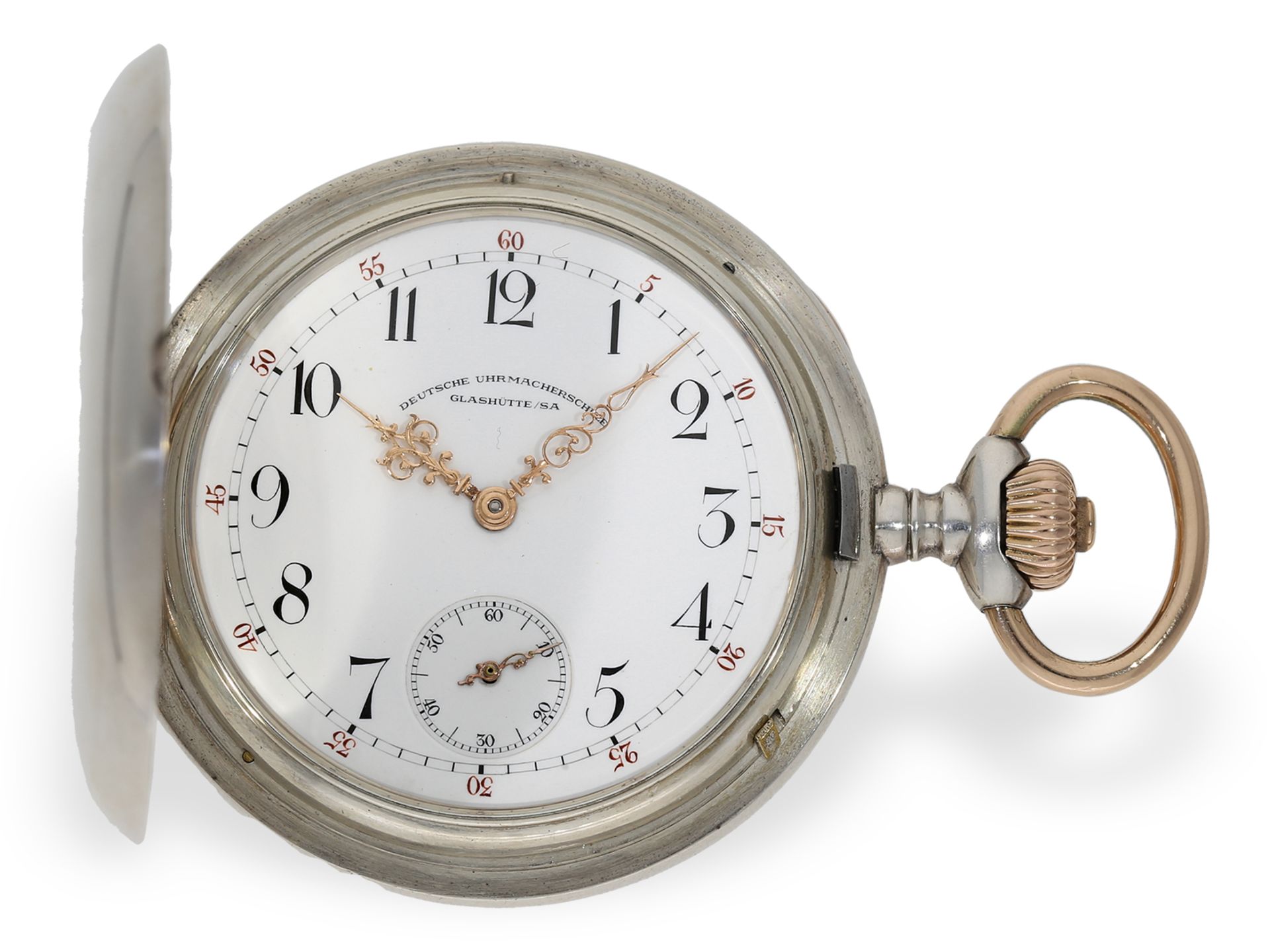 Taschenuhr: große Glashütter Schuluhr, Gumal Schmidt, Glashütte 1910