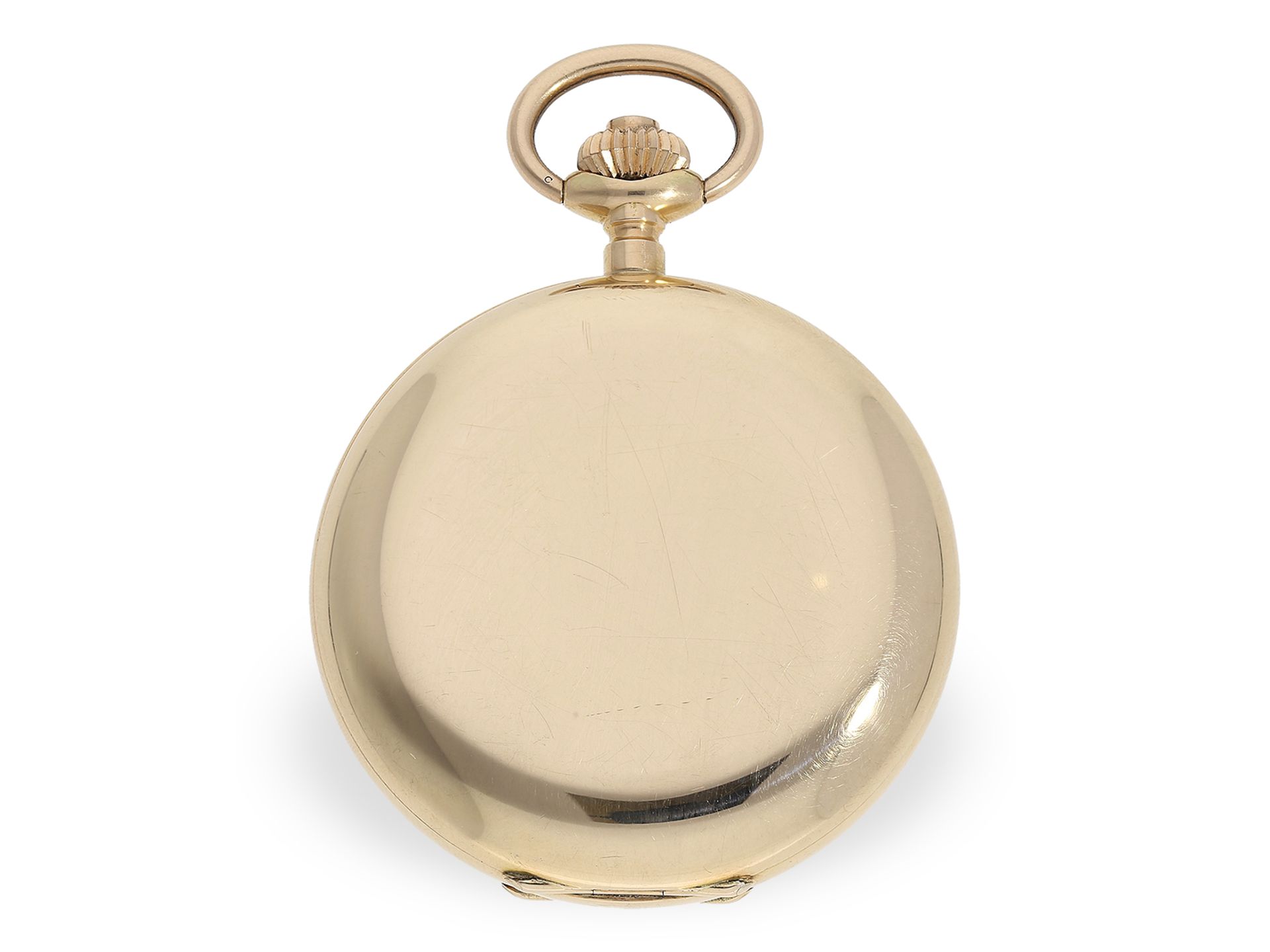 Very fine gold hunting case watch with chronometer escapement, "Chronometre Geneve", ca. 1900 - Image 7 of 8