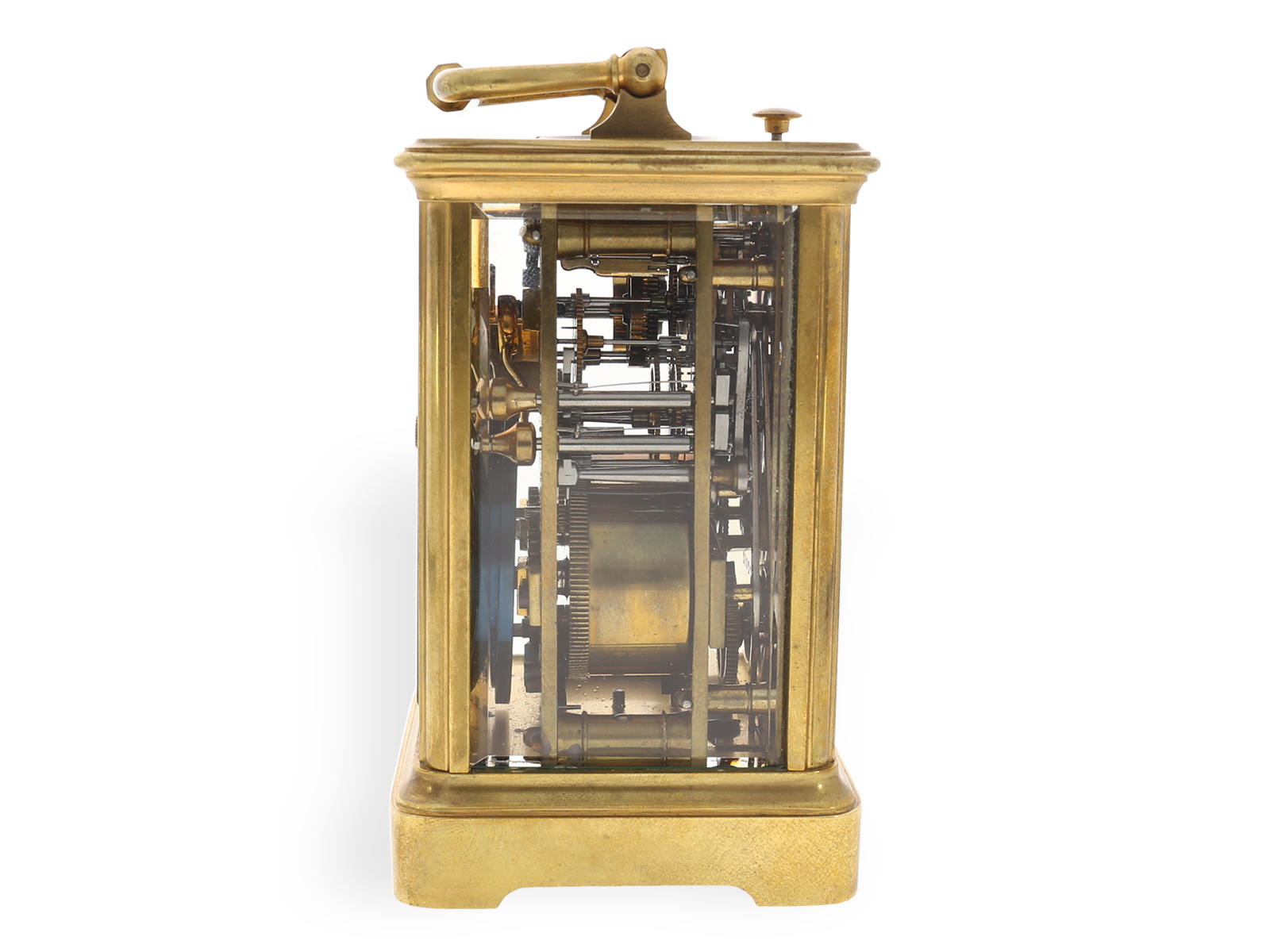 Exquisite, complicated travel clock with grande sonnerie, repeater and alarm, Leroy Paris, ca. 1900 - Image 3 of 5