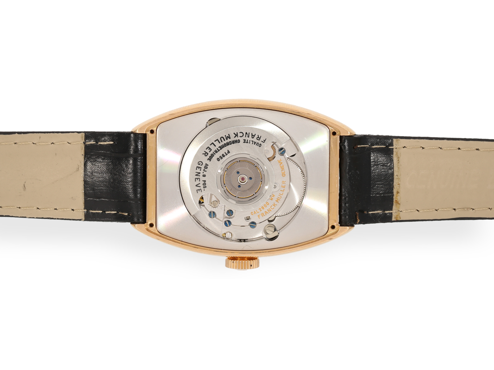 Armbanduhr: Äußerst seltenes Chronometer, Franck Muller Cloisonne "Americas" GMT Ref. 5850 WW, 18K R - Bild 9 aus 9