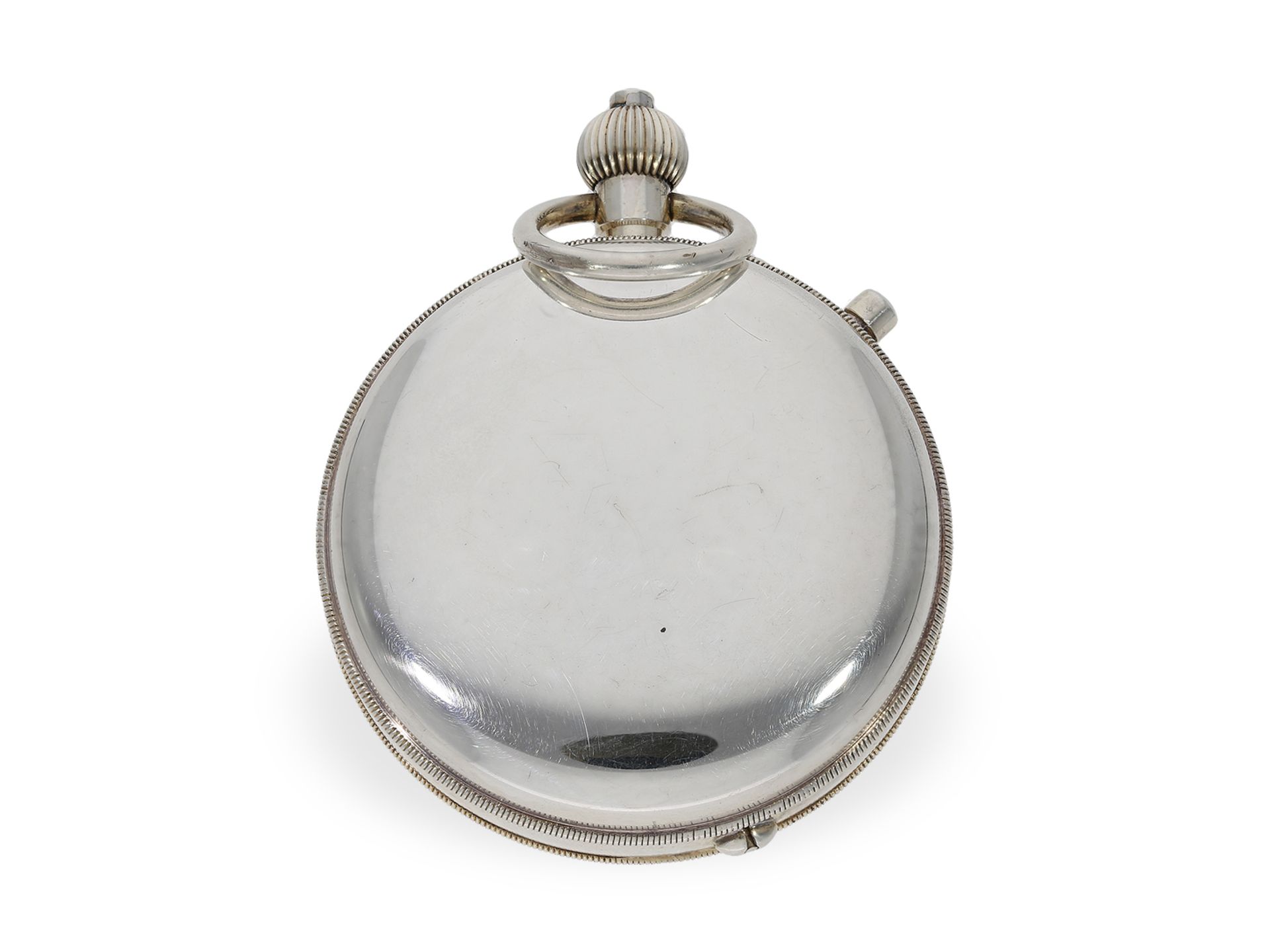 Taschenuhr: extrem rares Beobachtungschronometer mit Schleppzeigerchronograph, Ulysse Nardin 24''CCR - Bild 5 aus 5