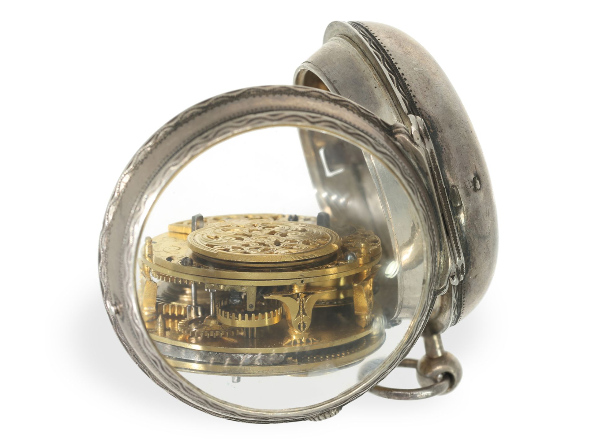 Pocket watch: museum astronomical verge watch with 6 complications, R. Jarrett London around 1690 - Image 5 of 5