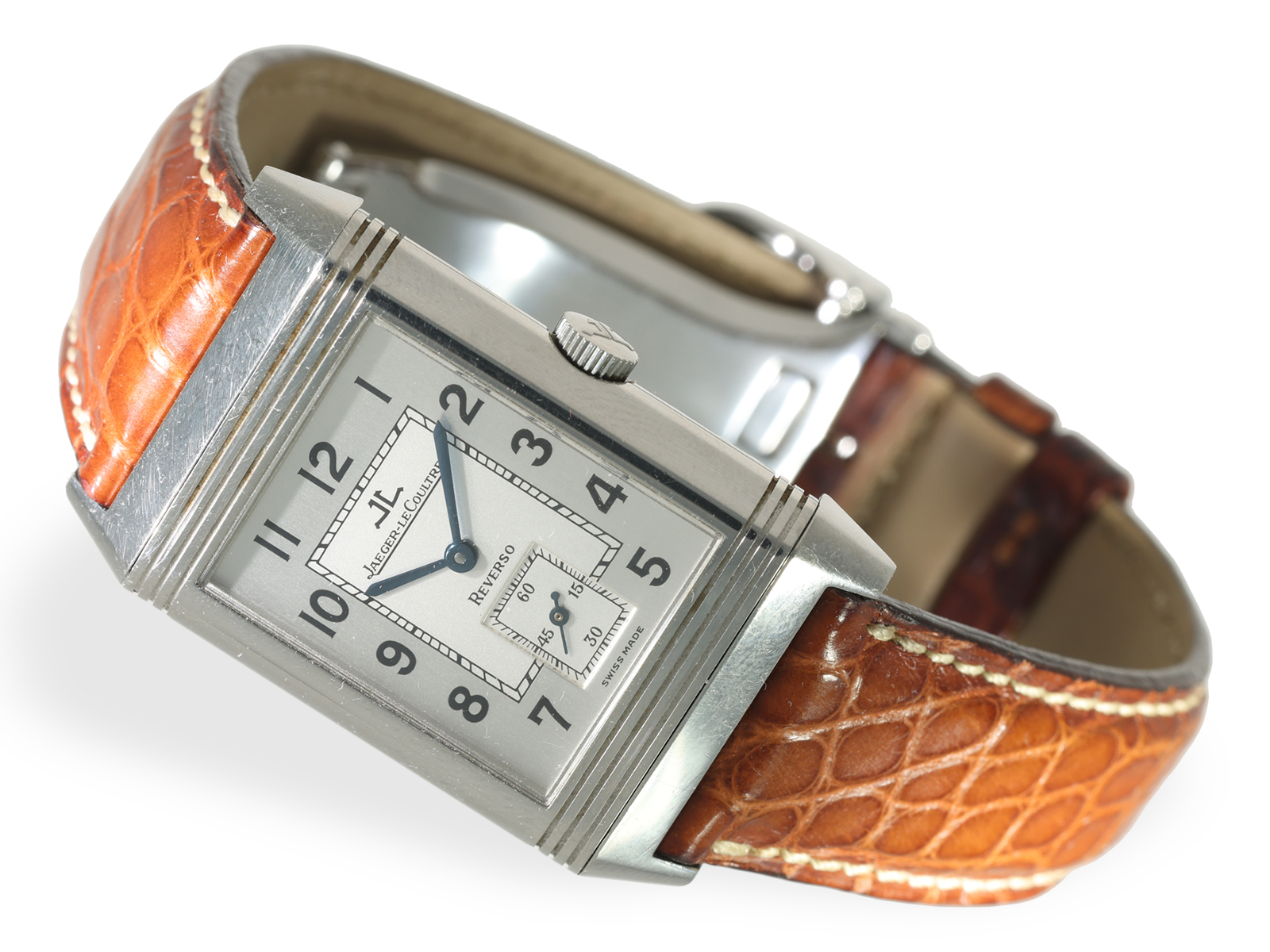 Wristwatch: fine men's watch by LeCoultre, "Reverso Grande Taille" Ref.270.8.62