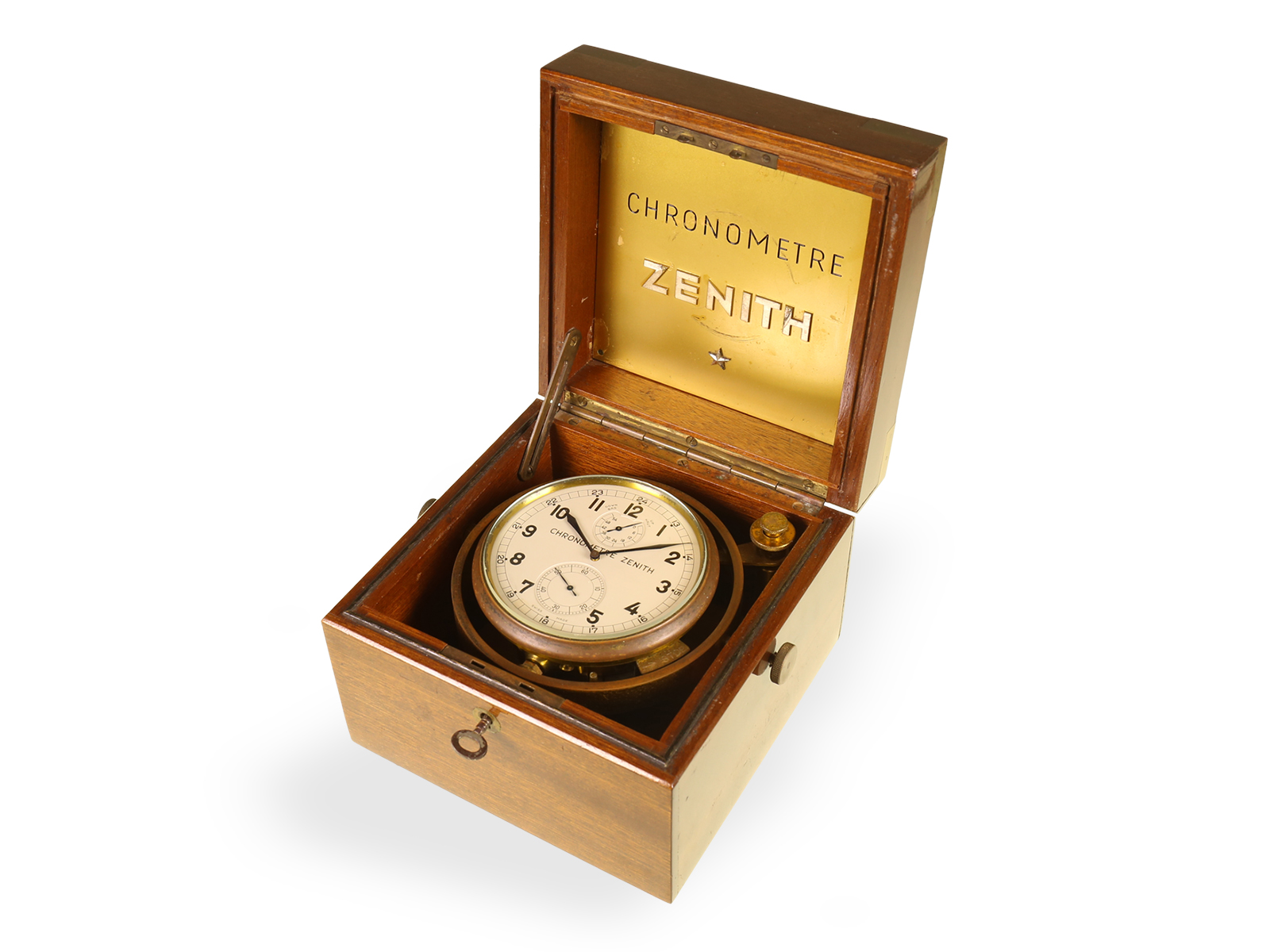 Excellently preserved Zenith marine chronometer, 1930s