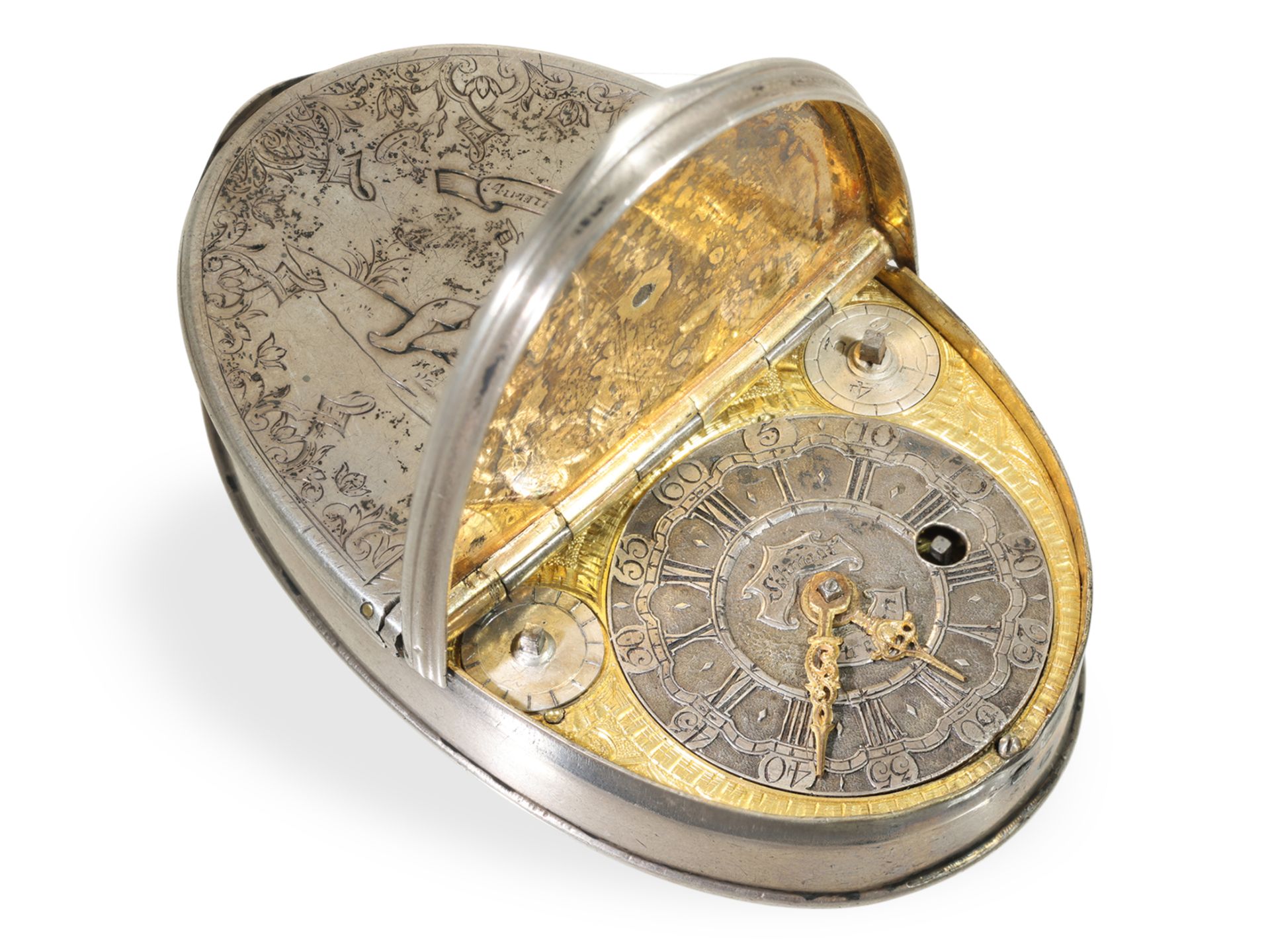 Box with integrated watch: snuff box with concealed watch, Schmidt in Strehlen near Dresden around 1 - Image 2 of 10