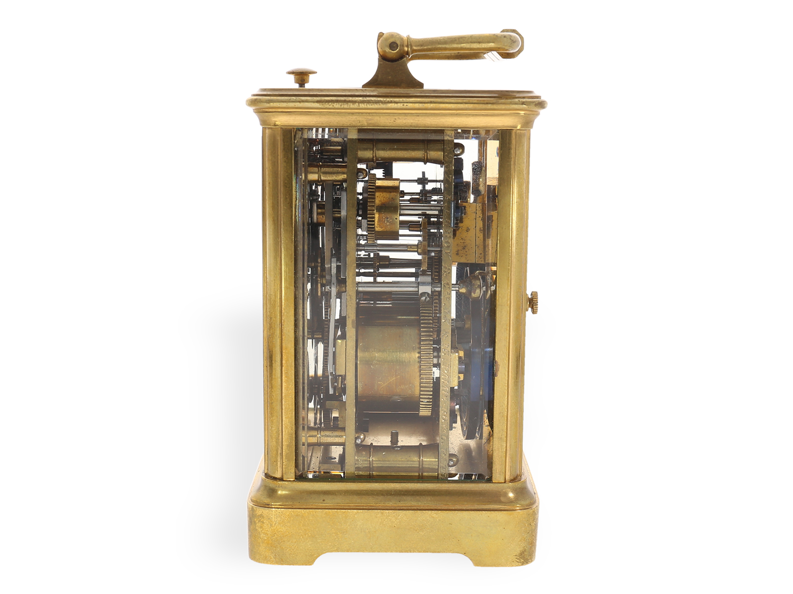 Exquisite, complicated travel clock with grande sonnerie, repeater and alarm, Leroy Paris, ca. 1900 - Image 2 of 5