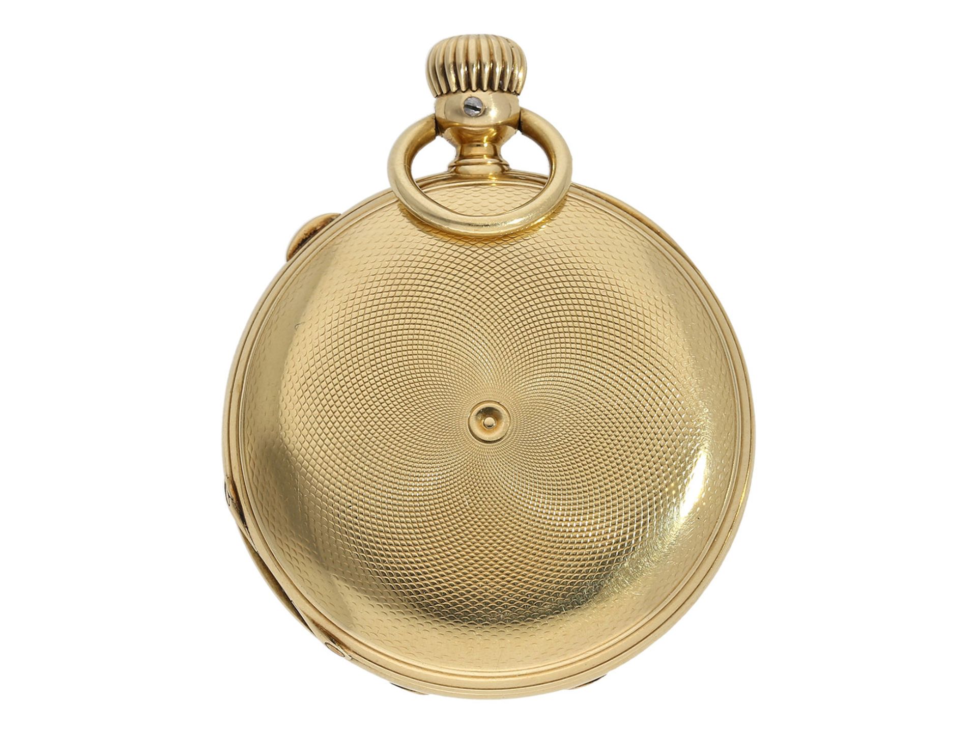 Pocket watch: Glashütte rarity, very early and small gold hunting case watch, signed Mansberger Glas - Image 8 of 8