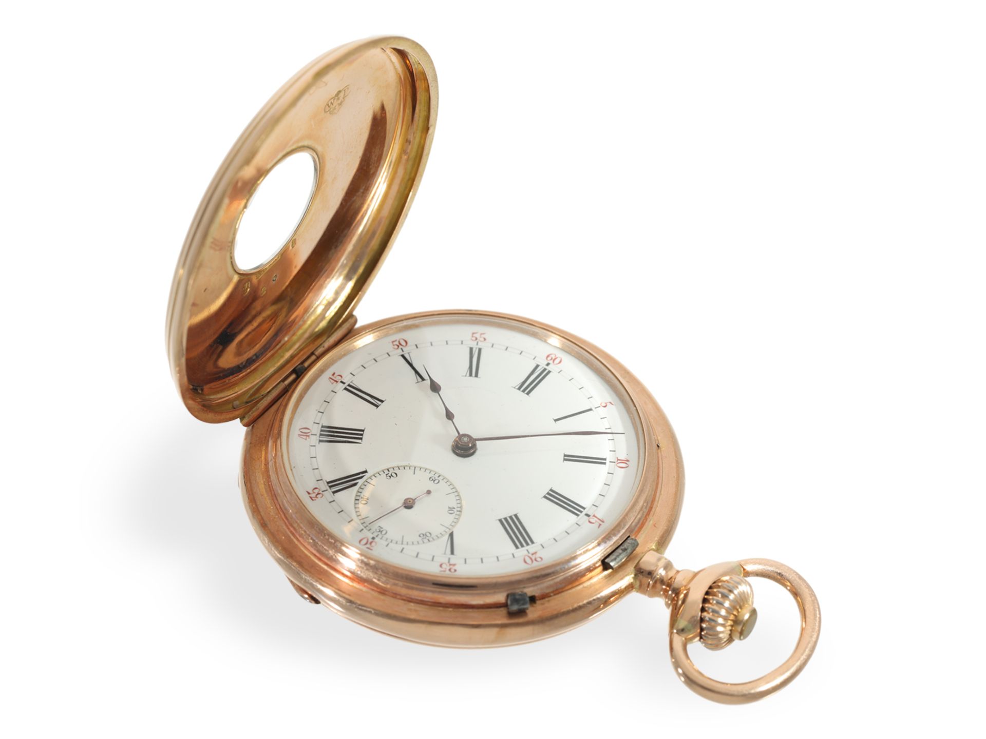Taschenuhr: Hochfeines Taschenchronometer 1er Qualität Gebrüder Eppner Berlin No. 69420, ca. 1889 - Bild 8 aus 8
