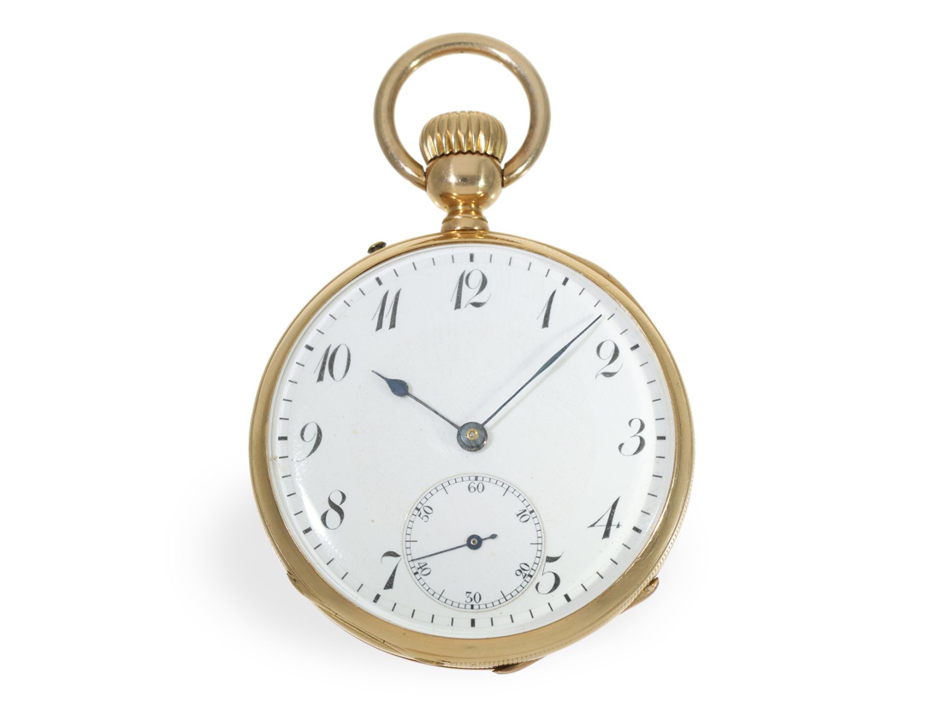 Taschenuhr: frühe Präzisionstaschenuhr mit Kronenaufzug, verm. Le Coultre um 1865