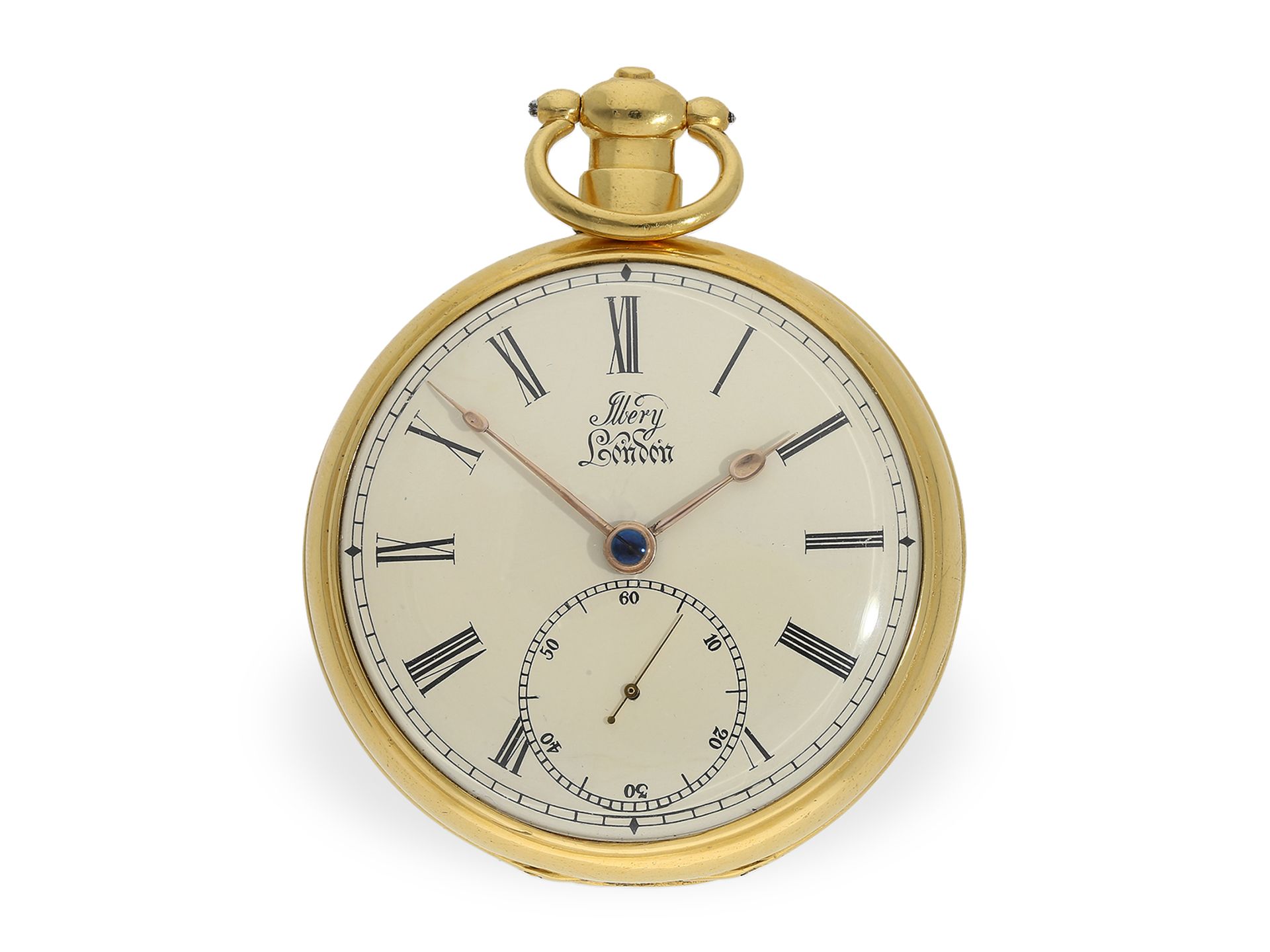 Große Taschenuhr für den chinesischen Markt, Ilbery London, Duplex, ca. 1820