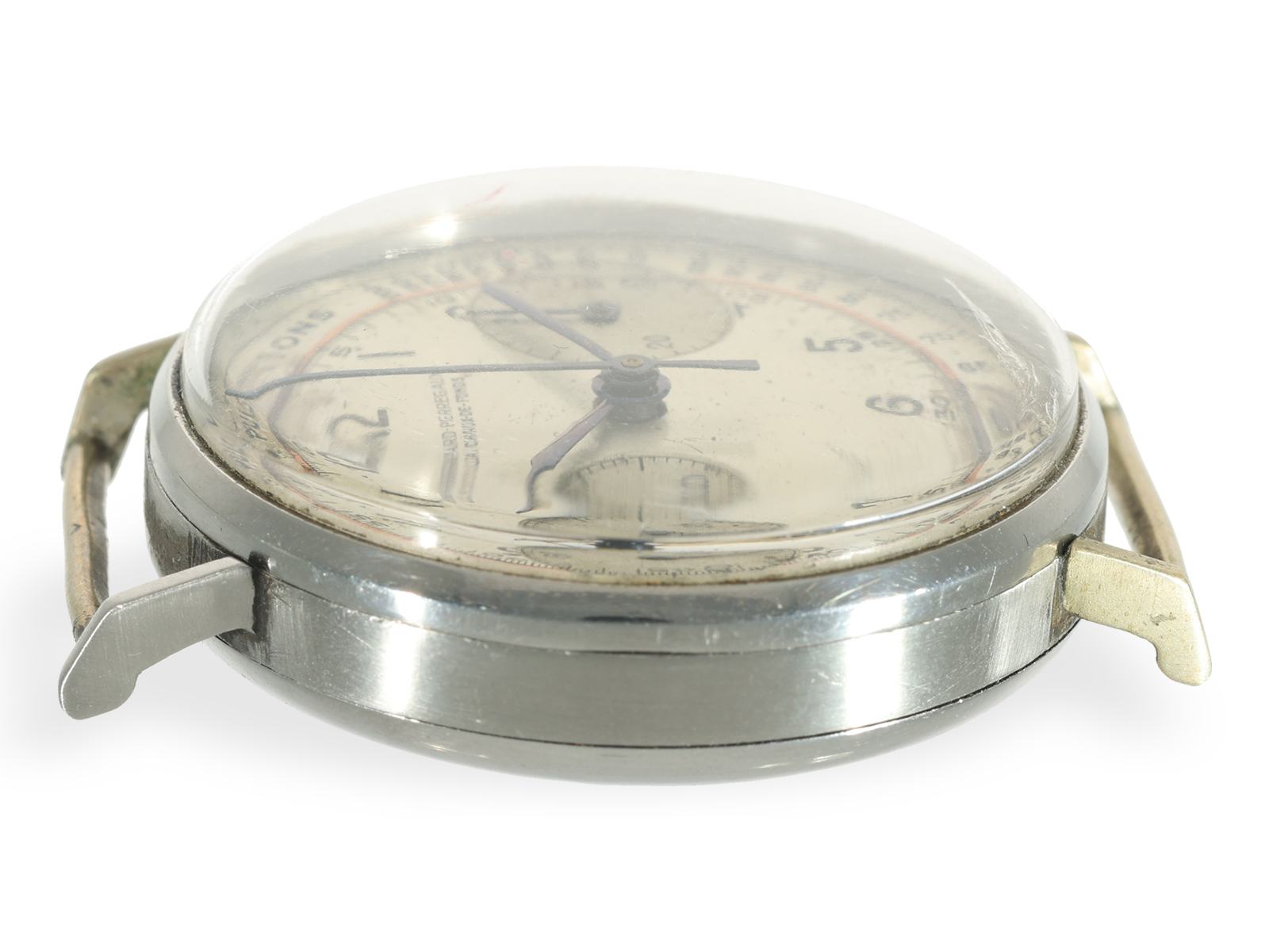 Wristwatch: rare, early Girard Perregaux chronograph with pulsometer scale, ca. 1940 - Image 2 of 5
