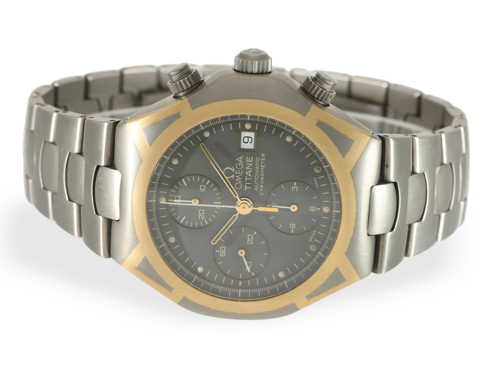 Wristwatch: rare Omega Seamaster Polaris Chronograph "Titane" Ref.3780885, from the 90s - Image 4 of 7